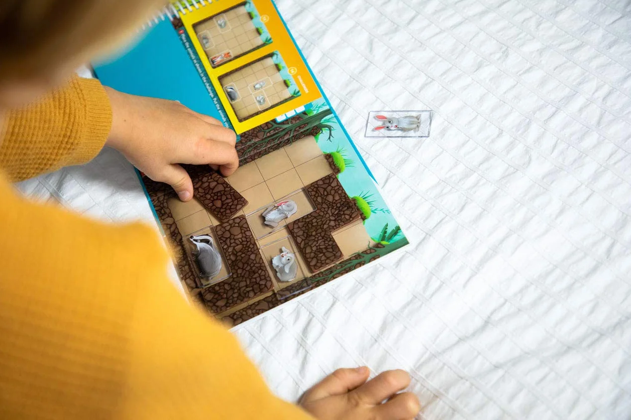 Smart Games - Down the Rabbit Hole, Magnetic Puzzle Game with 48 Challenges, 5+ Years