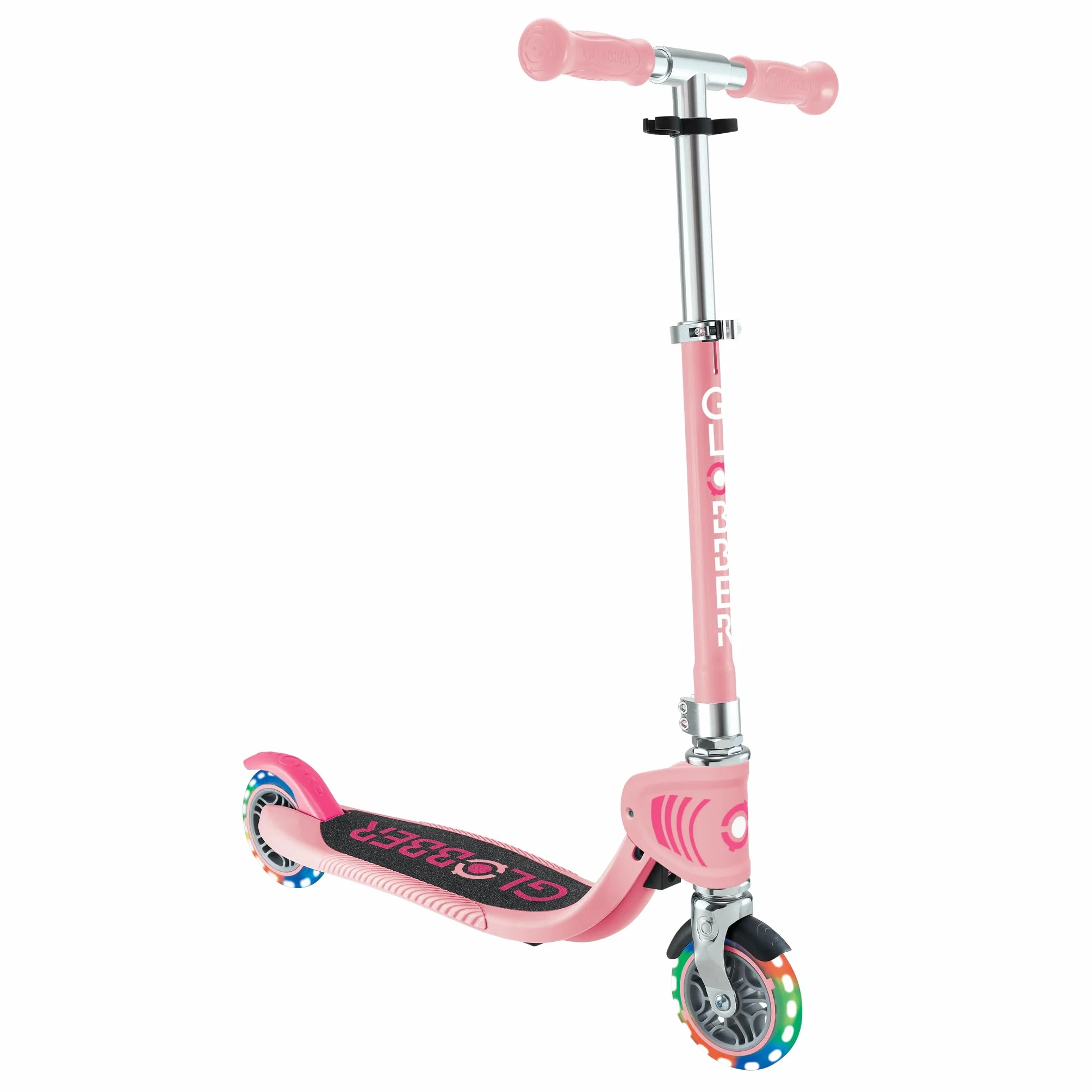 Globber Flow FOLDABLE Junior LIGHTS składana hulajnoga na 2 koła, z regulowaną kierownicą i świecącymi kołami, dla dzieci od 3 lat