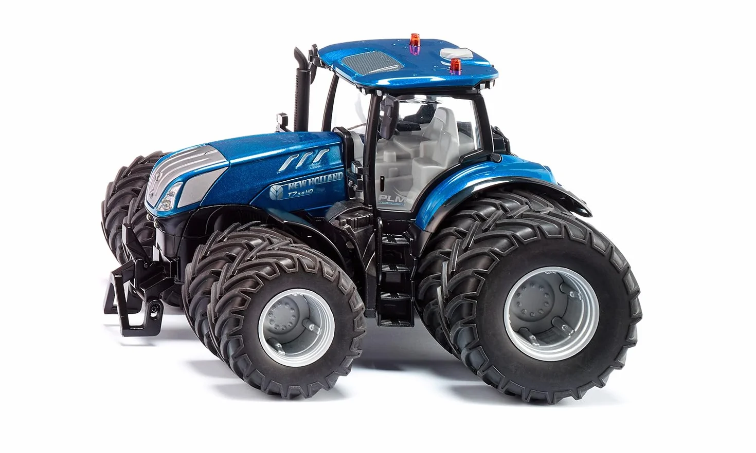Siku 6738, New Holland T7.315 Traktor, 1:32, Niebieski, Metal,tworzywo sztuczne, Zdalnie sterowany, Sterowanie za pomocą aplikacji przez Bluetooth, Zdejmowane podwójne koła, Bez pilota zdalnego sterowania