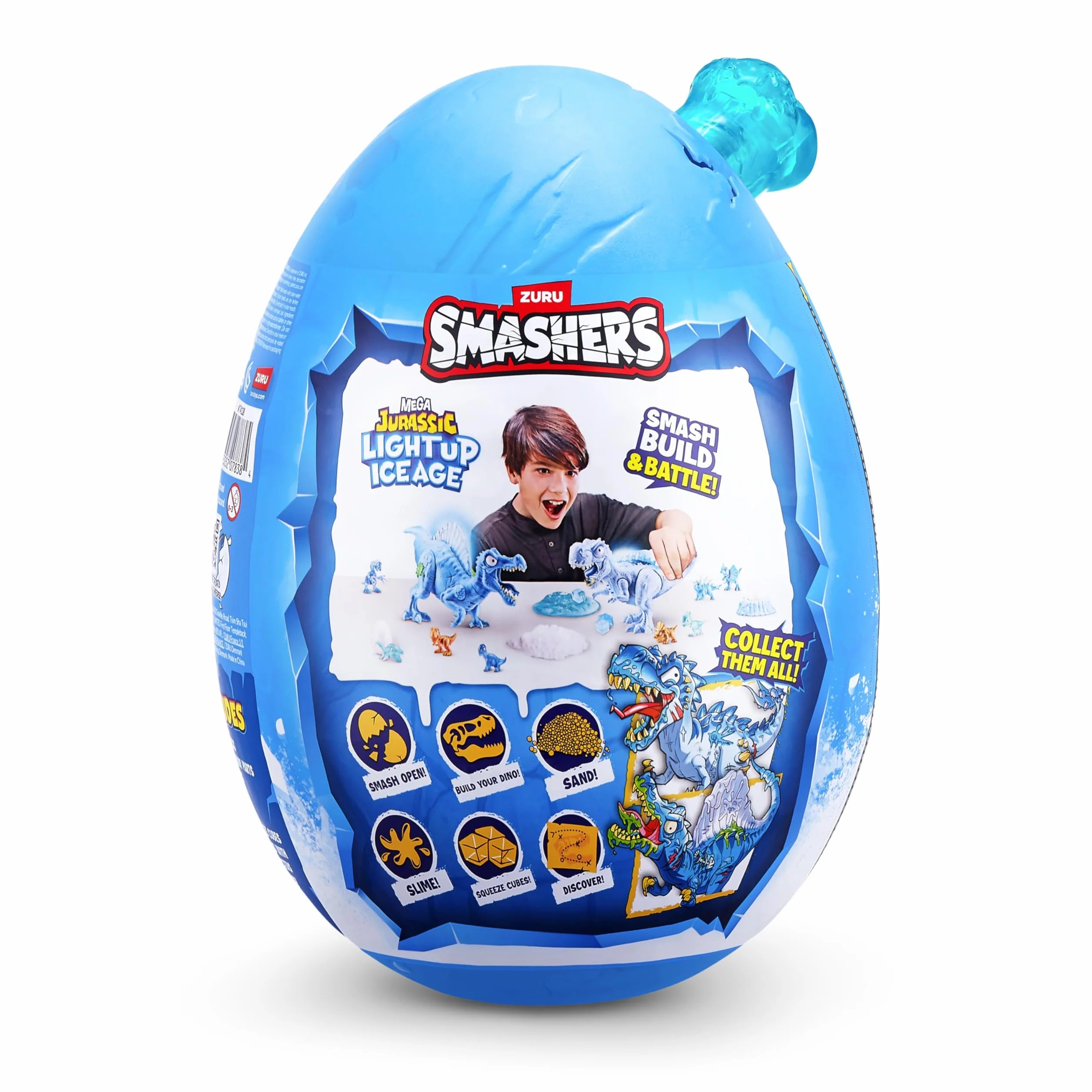 Smashers Mega Jurassic Light Up Ice Age (Spinosaurus) od ZURU, zabawka dla chłopców