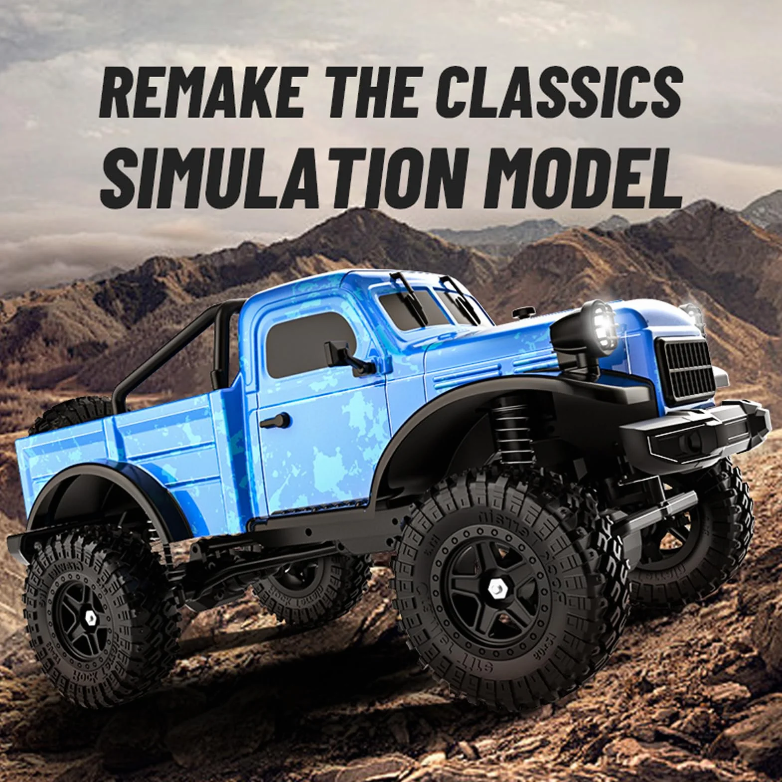 Samochód terenowy RC 1:18-4WD zdalnie sterowany, samochód RC z 2 bateriami i kontrolą prędkości, 2,4 GHz 4WD Elektryczny Crawler z oświetleniem LED - zabawka odpowiednia dla dzieci, zielona