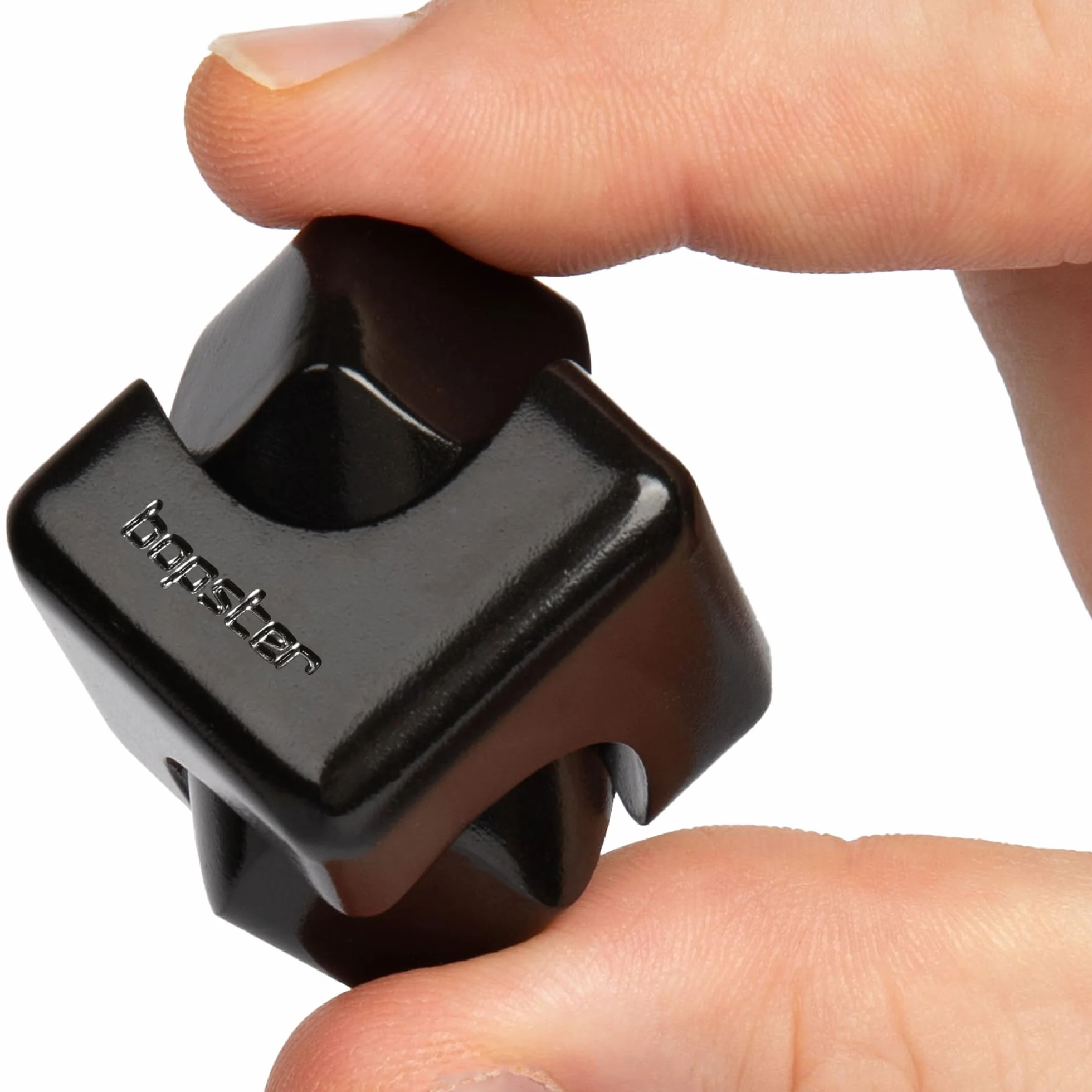 bopster Fidget Cube Spinner | Anodyzowany metalowy ręczny spinner, zabawka sensoryczna i łagodząca stres, dla dzieci i dorosłych, ADHD, ADD, autyzm, czarna