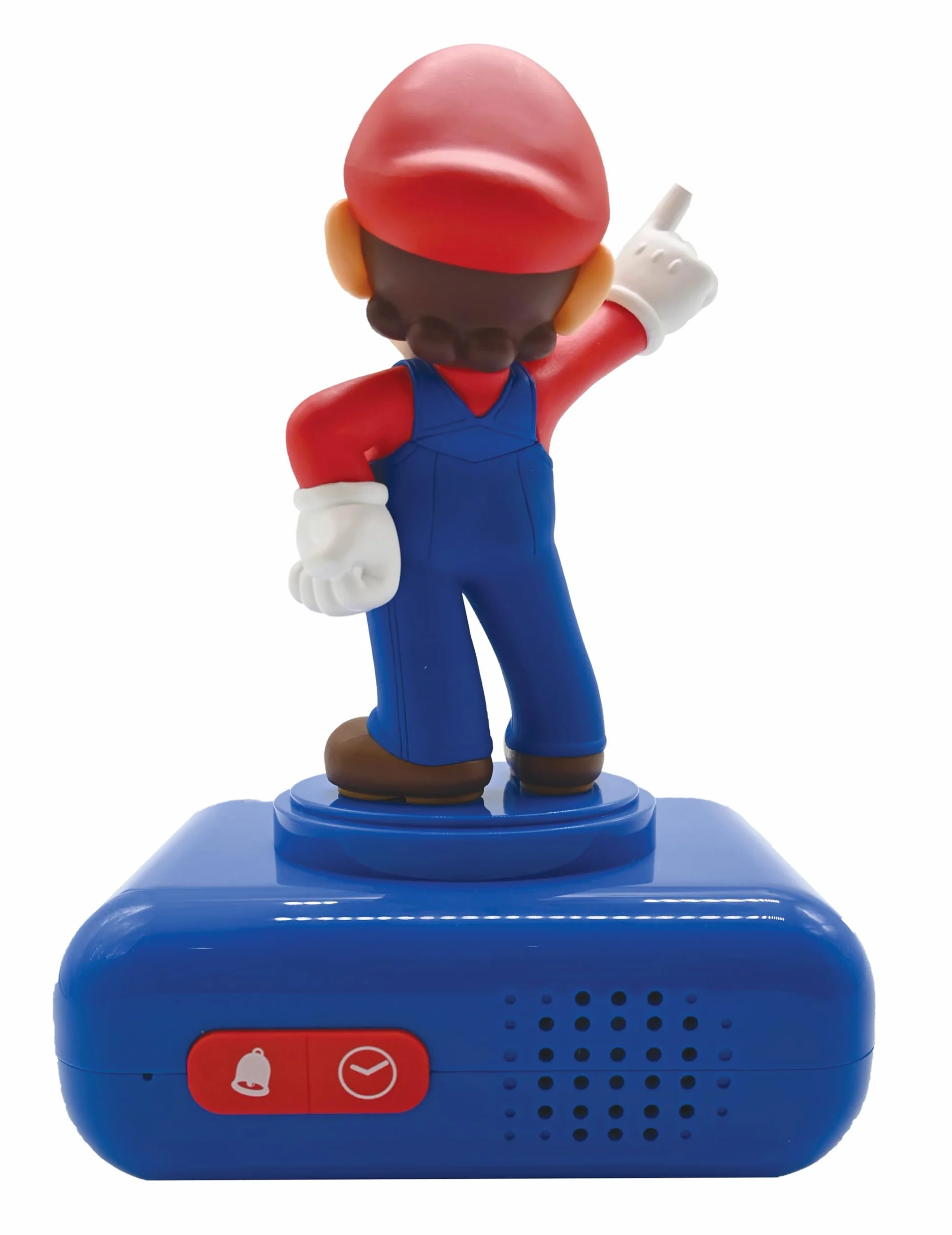 Lexibook - Nintendo Super Mario cyfrowy budzik z funkcją drzemki i dźwięku, zegar, kolor niebieski/czerwony - RL800NILXB