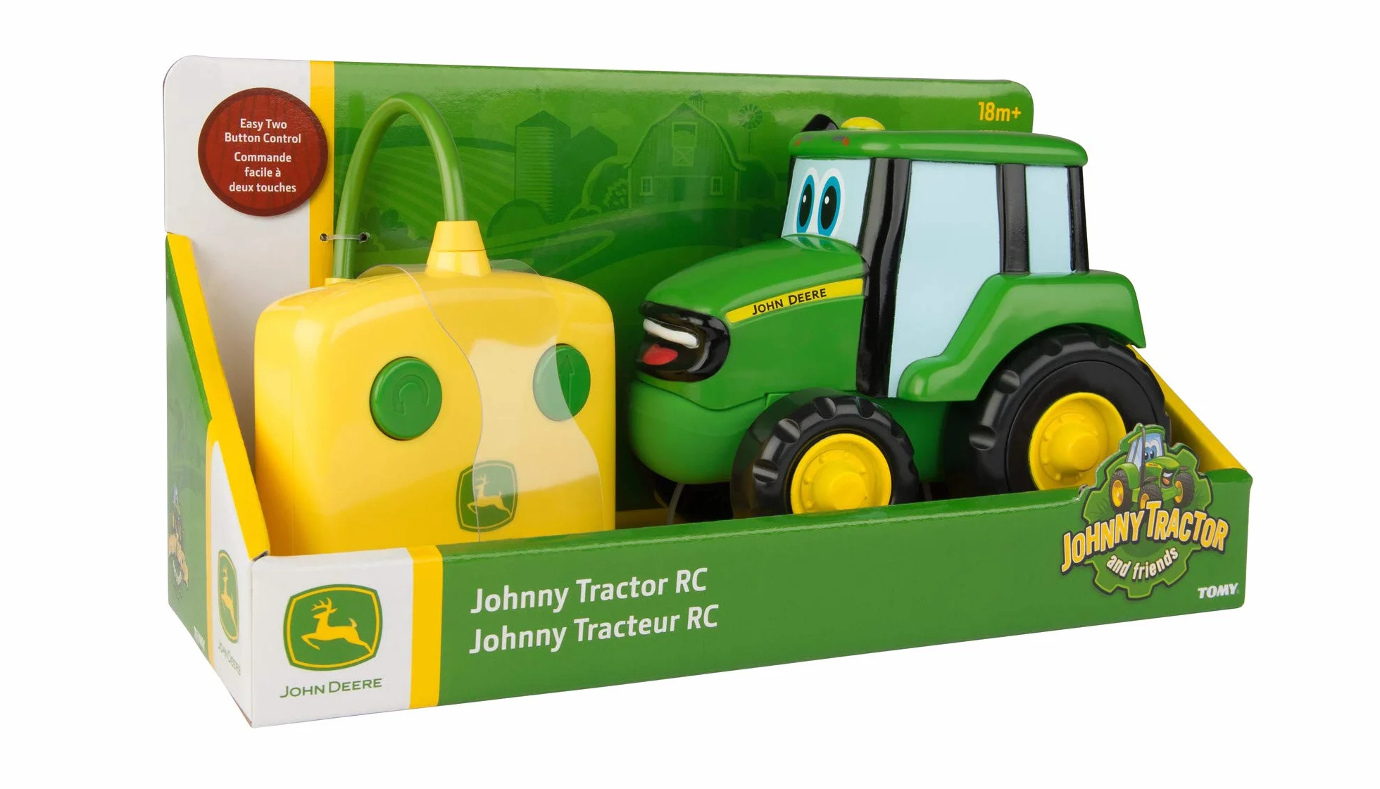 Tomy Traktor Zdalnie Sterowany, Zielony/Żółty, 16 x 12 x 28 cm