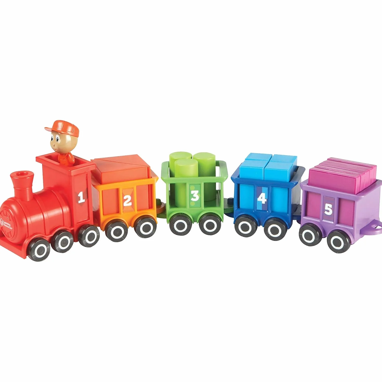 Learning Resources Liczba i Kolor Choo Choo Interaktywny Pociąg Nauka Zabawka 21-Kawałeks Gra Zestaw