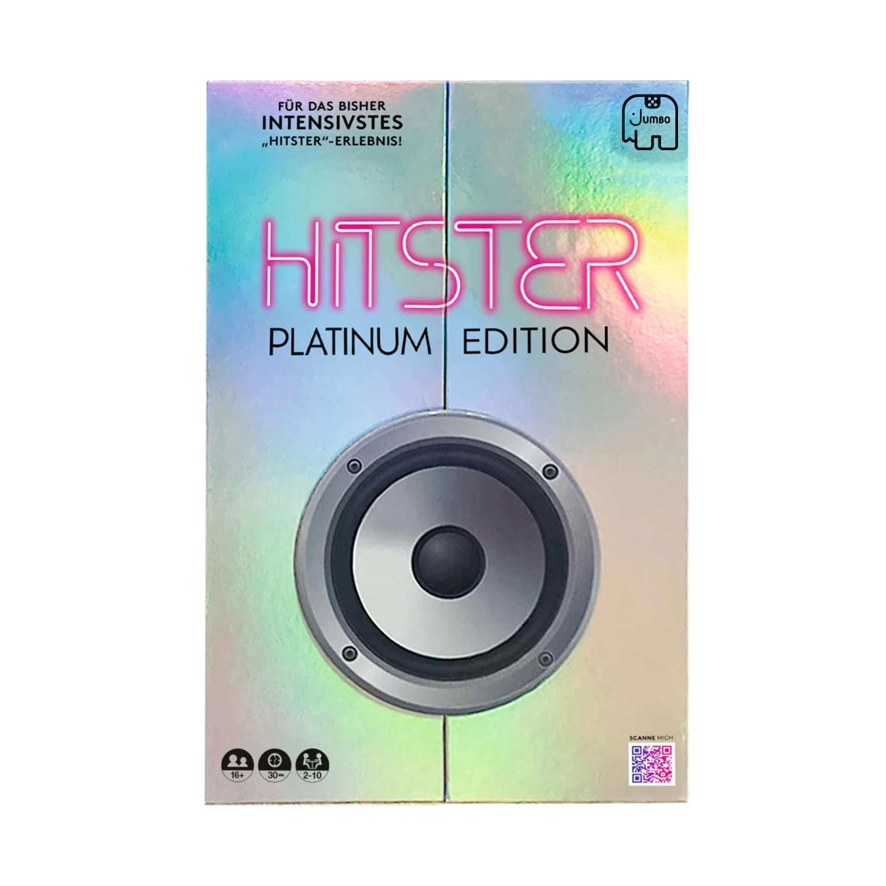 Hitster Platynowa edycja – muzyczna gra imprezowa z 500 piosenkami popu, rocka, hip-hopu, tańca i nie tylko, zawiera głośnik