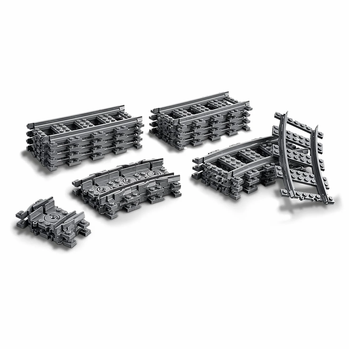 LEGO 60205 City Tory, Zestaw Kolejowy dla Dzieci, Kompatybilny z Pociągiem Pasażerskim LEGO 60337, Pomysł na Prezent na Urodziny lub Mikołaja dla Chłopców i Dziewczynek od 5 lat