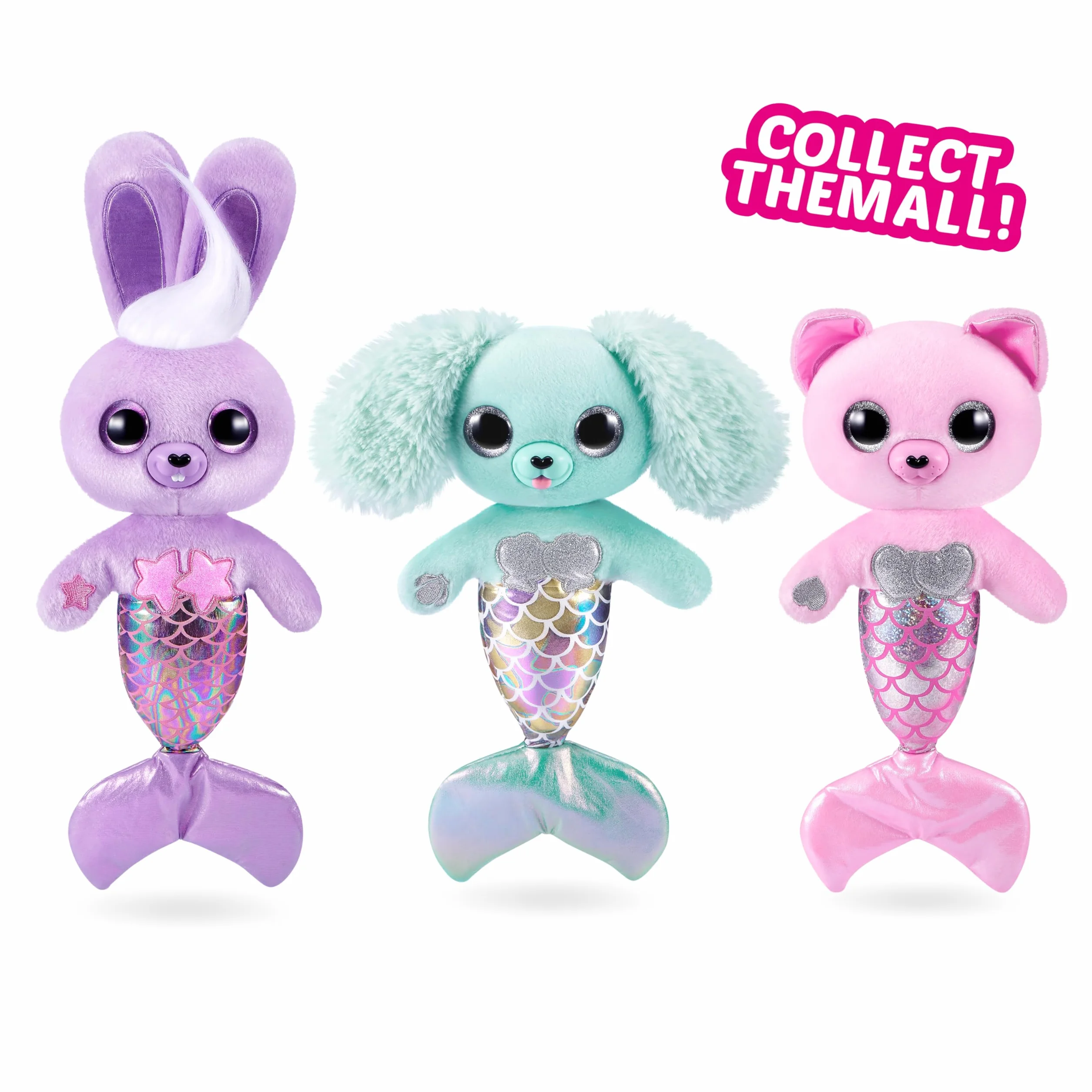 Pets Alive Furmaids by ZURU Mermaid Plush Interactive Lights Sounds Girls Toy (Purple Bunny)