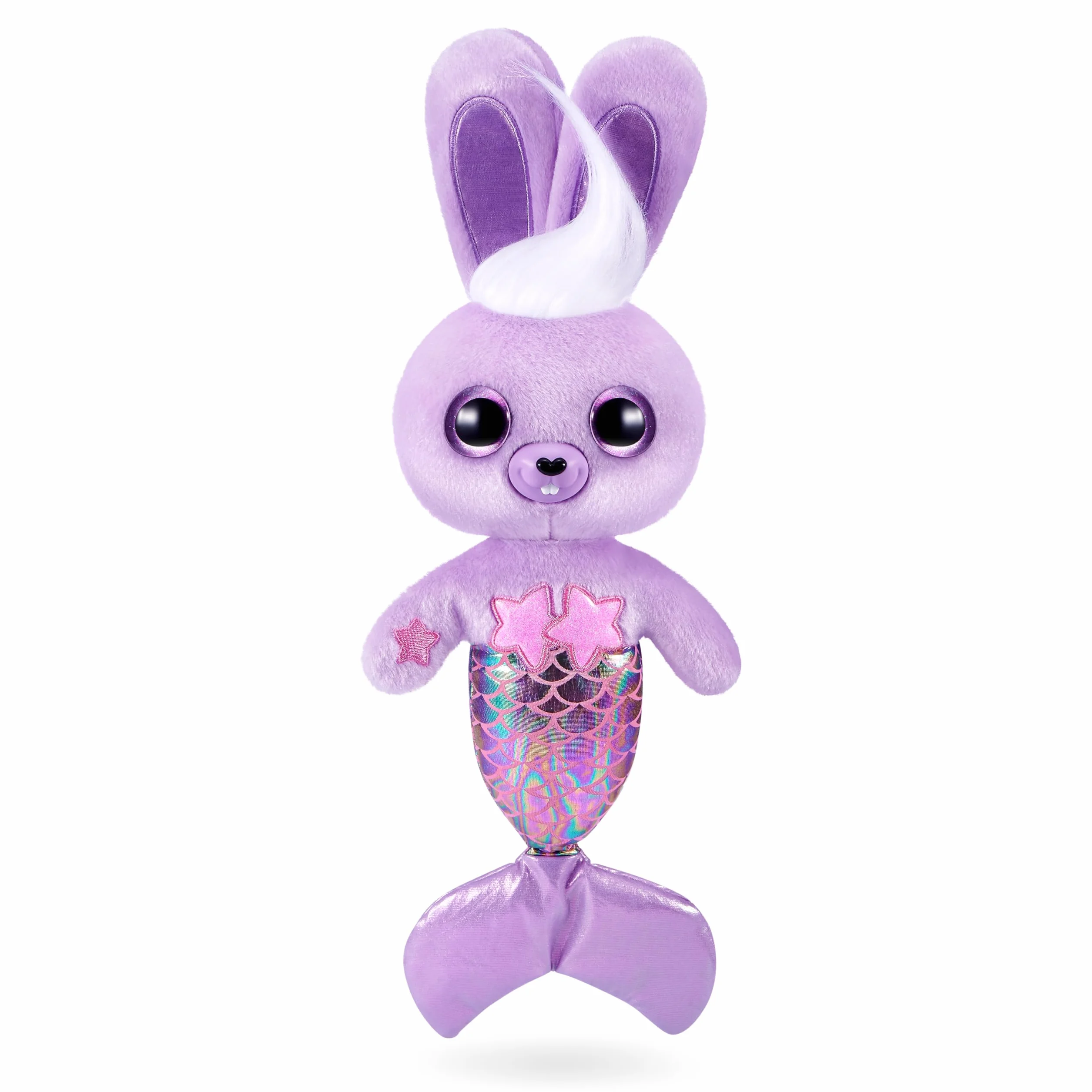 Pets Alive Furmaids by ZURU Mermaid Plush Interactive Lights Sounds Girls Toy (Purple Bunny)