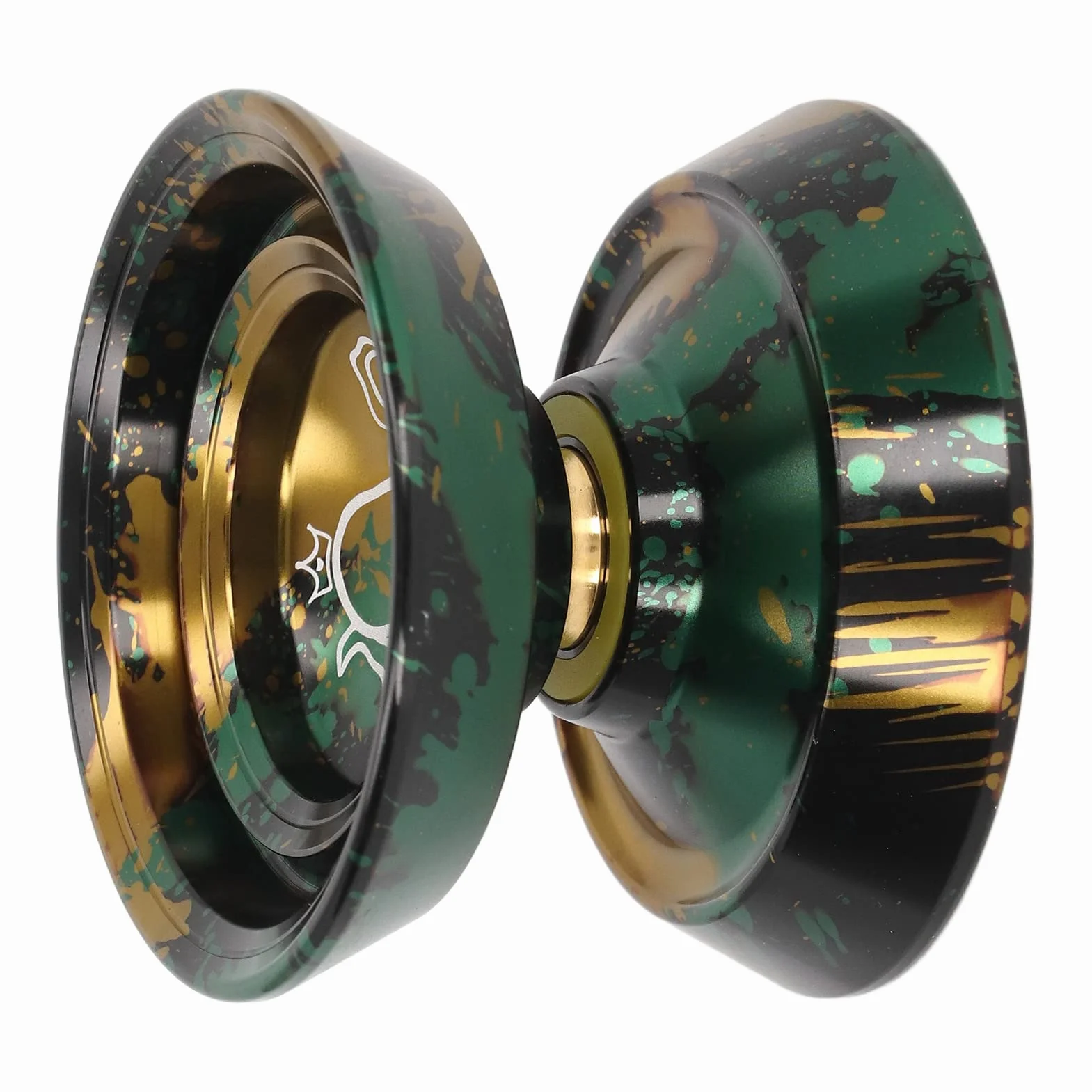 Marhynchus Premium Niereagujący Metal Aluminium Aluminium Yoyo Professional Yoyo z potężną stabilnością Rotacji dla Dzieci Dorosłych Początkujący Zaawansowani Gracze (czarne złoto)