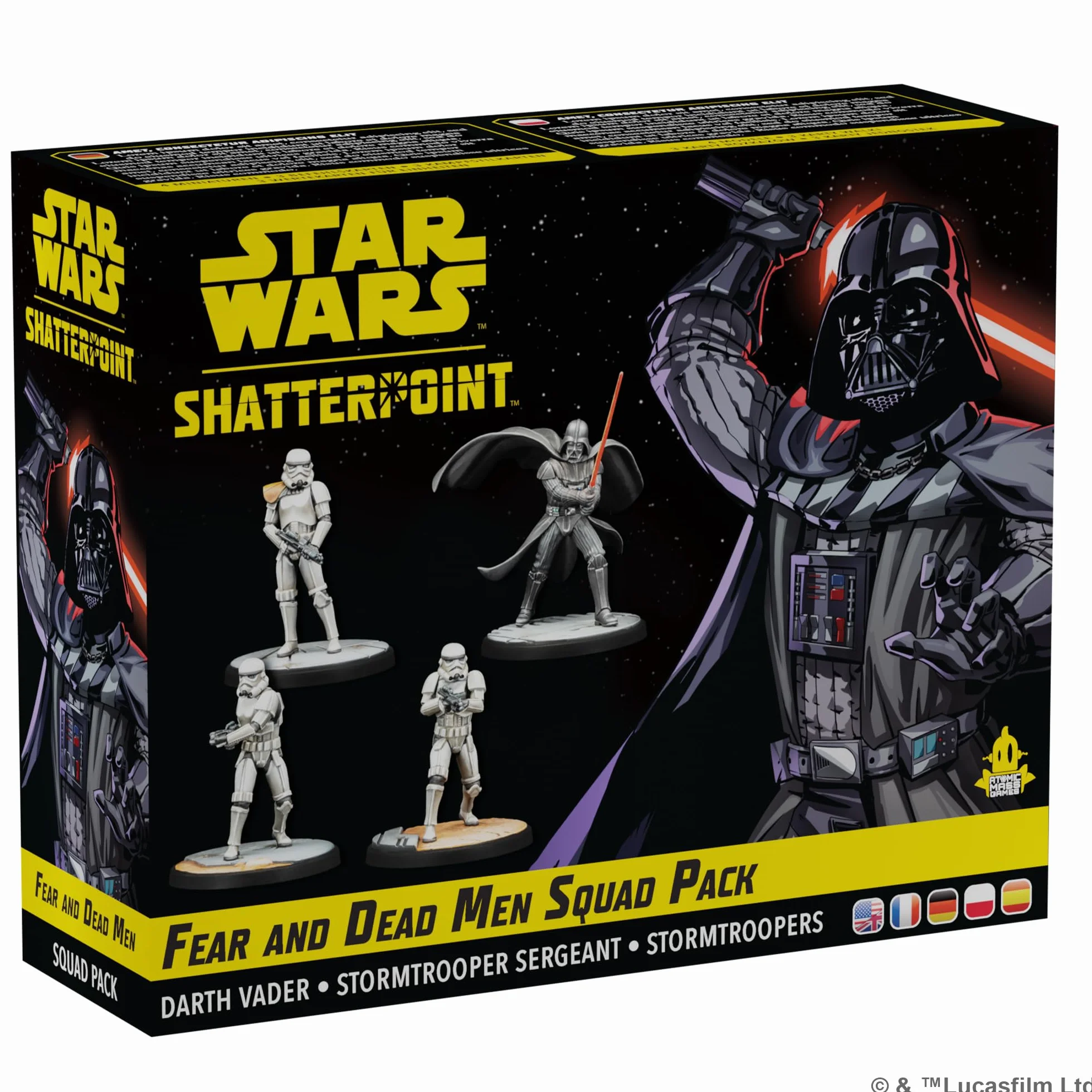 Atomic Mass Games Star Wars Shatterpoint Fear and Dead Men Squad Pack – miniatury stołowe, gra strategiczna dla dzieci i dorosłych, dla dzieci w wieku od 14 lat, 2 graczy, 90 minut gry, wyprodukowano
