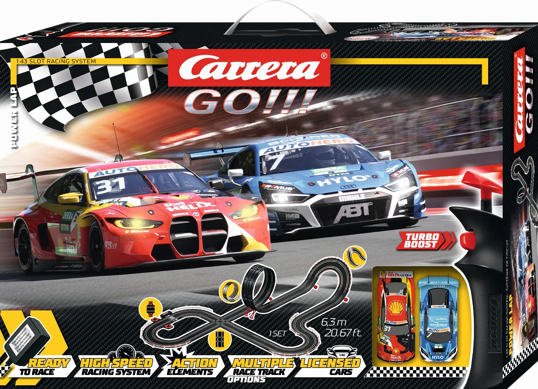 Carrera GO!!! DTM Power Lap Rennbahn