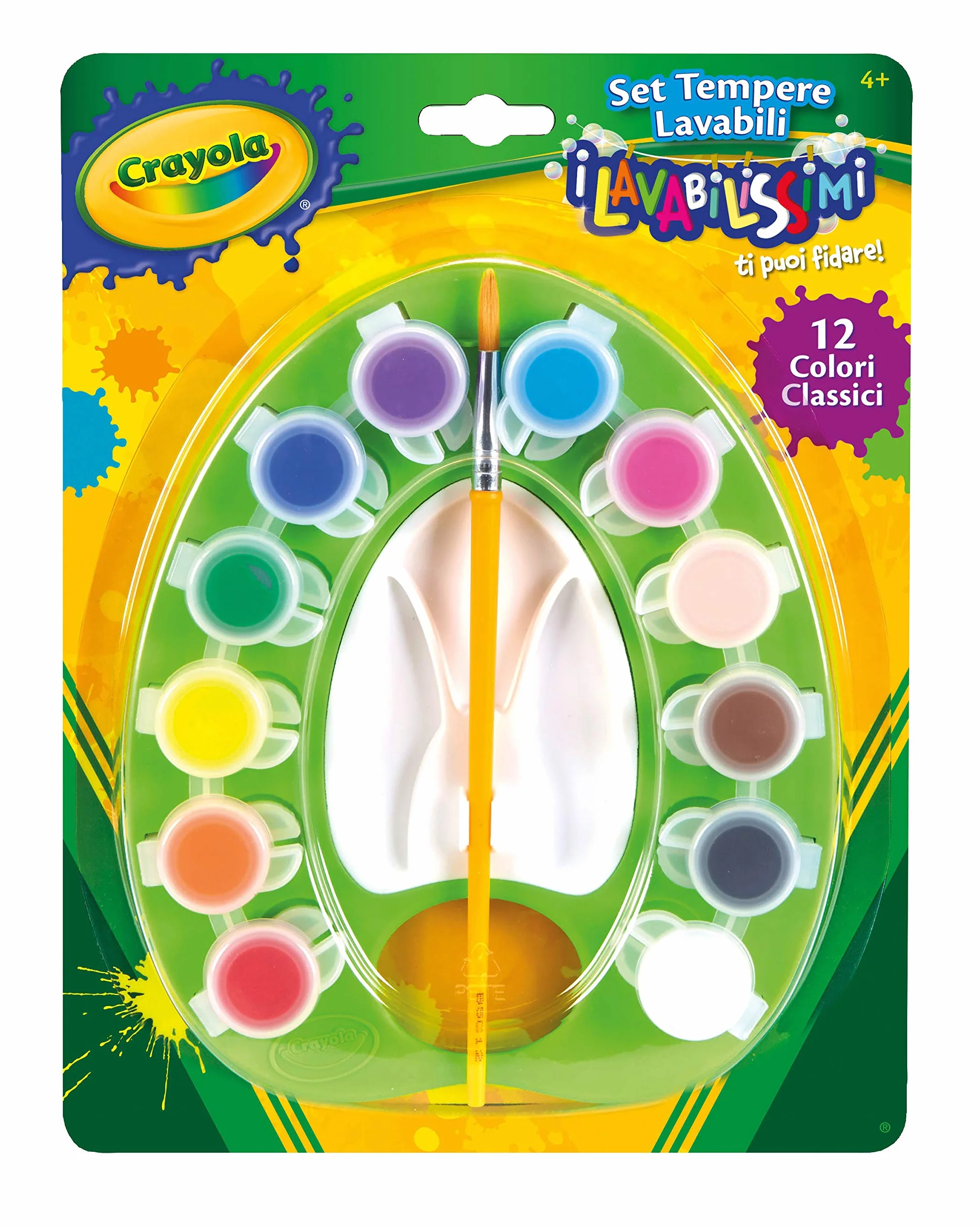 Crayola Lavabilissimi Farba, Wielokolorowy, 12 Sztuk