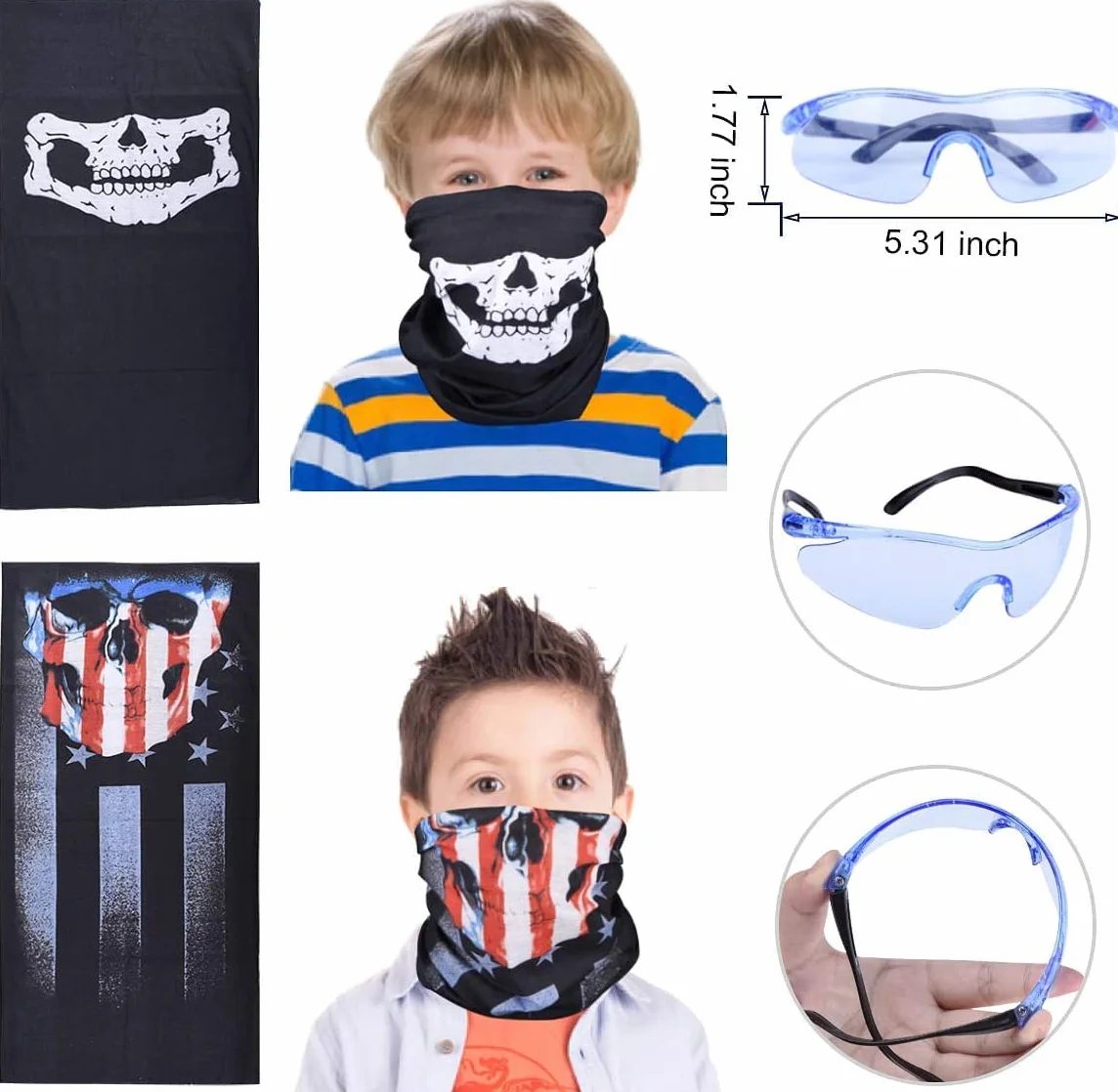 EXTSUD Zestaw 2 kamizelek taktycznych dla dzieci, kurtka taktyczna, zestaw do pistoletów Nerf N-Strike Elite, Kids Tactical Vest für Nerf Zubehör Set