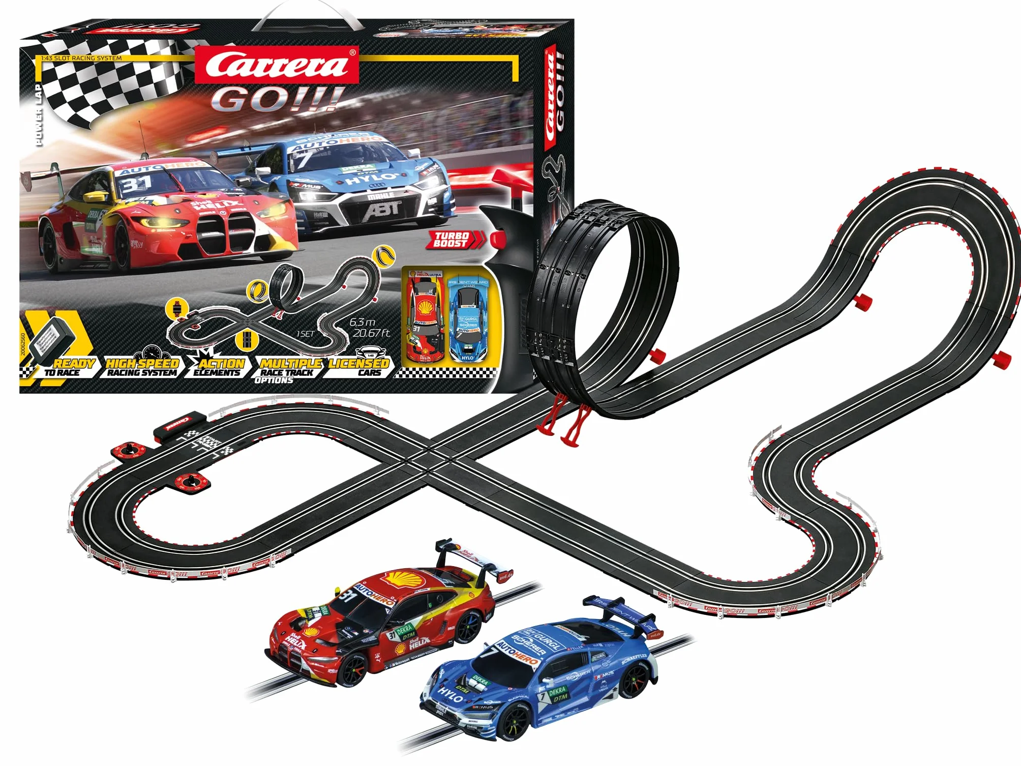 Carrera GO!!! DTM Power Lap Rennbahn