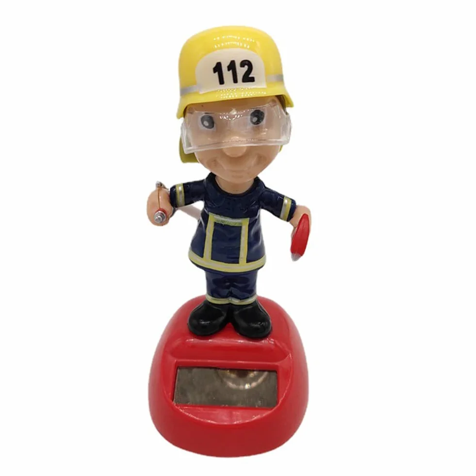 Asudaro ornament na deskę rozdzielczą, strażak słoneczny, ornament, figurka, ornament, wyposażenie wnętrza samochodu, na biurko, parapet, deskę rozdzielczą, dekoracja żółta+granatowa + czerwona