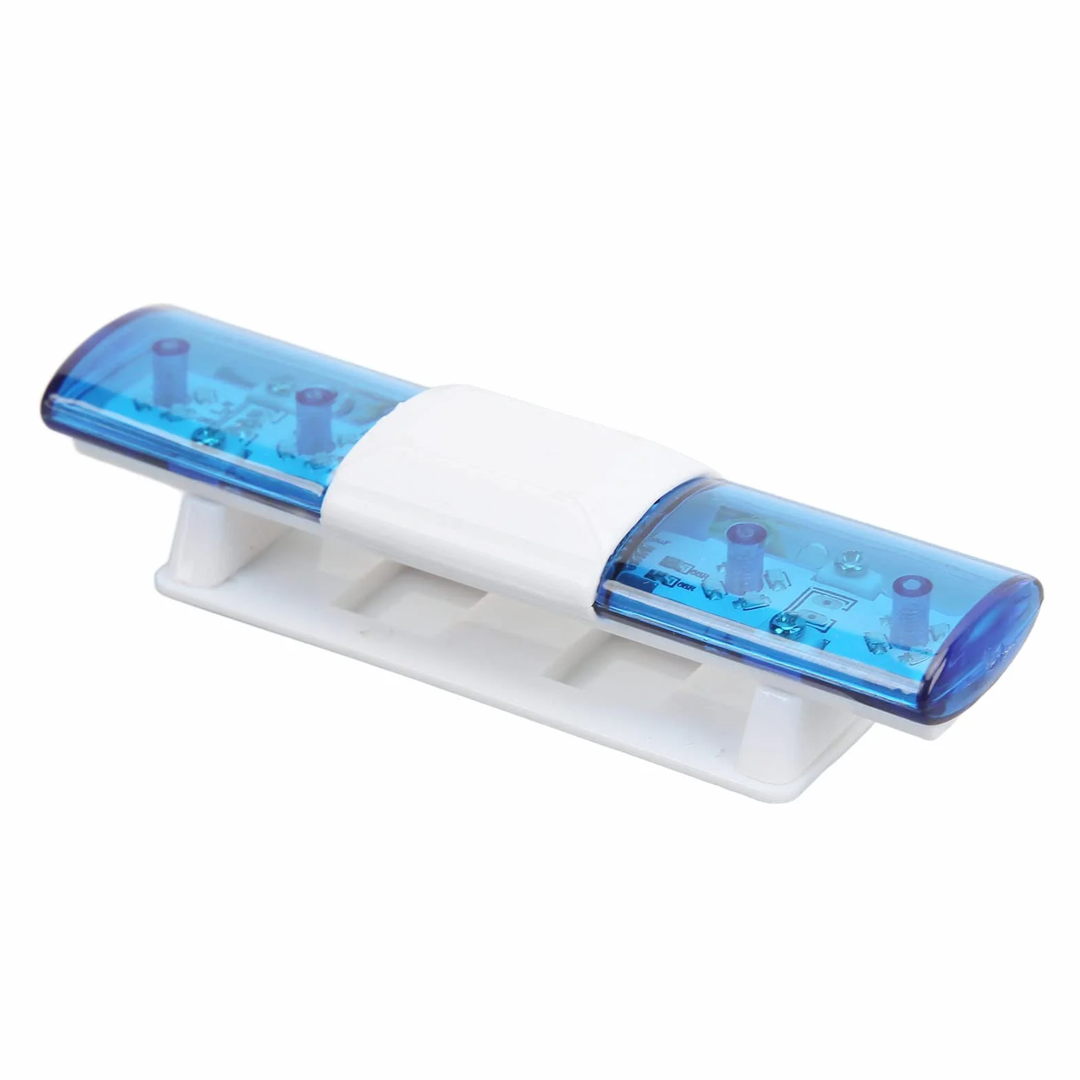 Światło Policyjne RC LED, 4 Tryby Lampa Błyskowa RC Lampa Ostrzegawcza LED dla Samochodów RC 1/8 1/10 (BLUE)