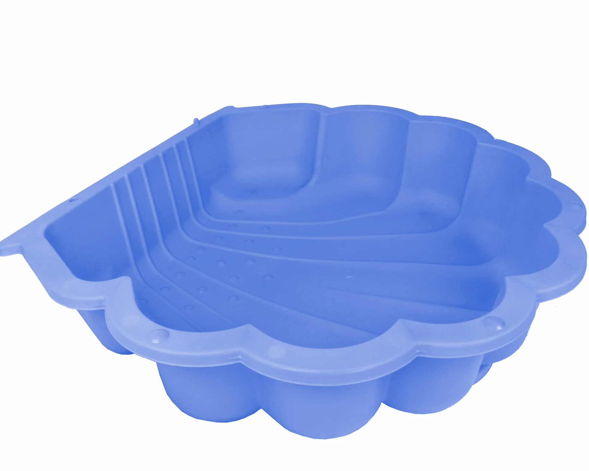 Ondis24 Piaskownica muszla wodna, 2-częściowa z tworzywa sztucznego, muszla z pokrywką (87 cm, niebieska)