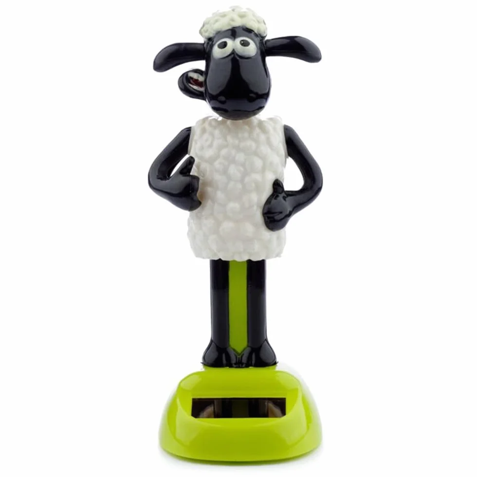 Puckator Shaun the Sheep Solar Pal - domowe biuro stół biurko deska rozdzielcza dekoracja samochodu - pomysły na prezent - prezenty dla nastoletniego chłopca dziewczyny taty mamy - zabawki dla dzieci