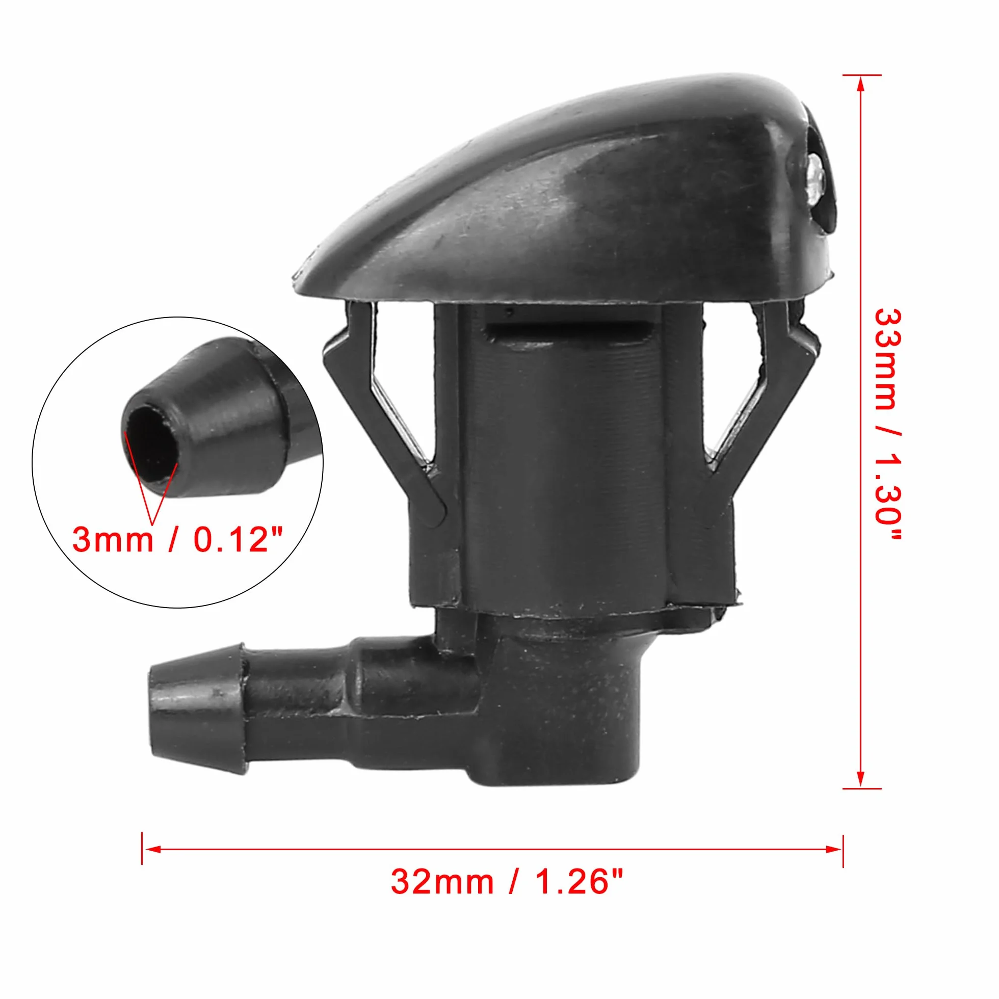 X AUTOHAUX 2 szt. 85381-44010 część zamienna dyszy do wycieraczek samochodowych