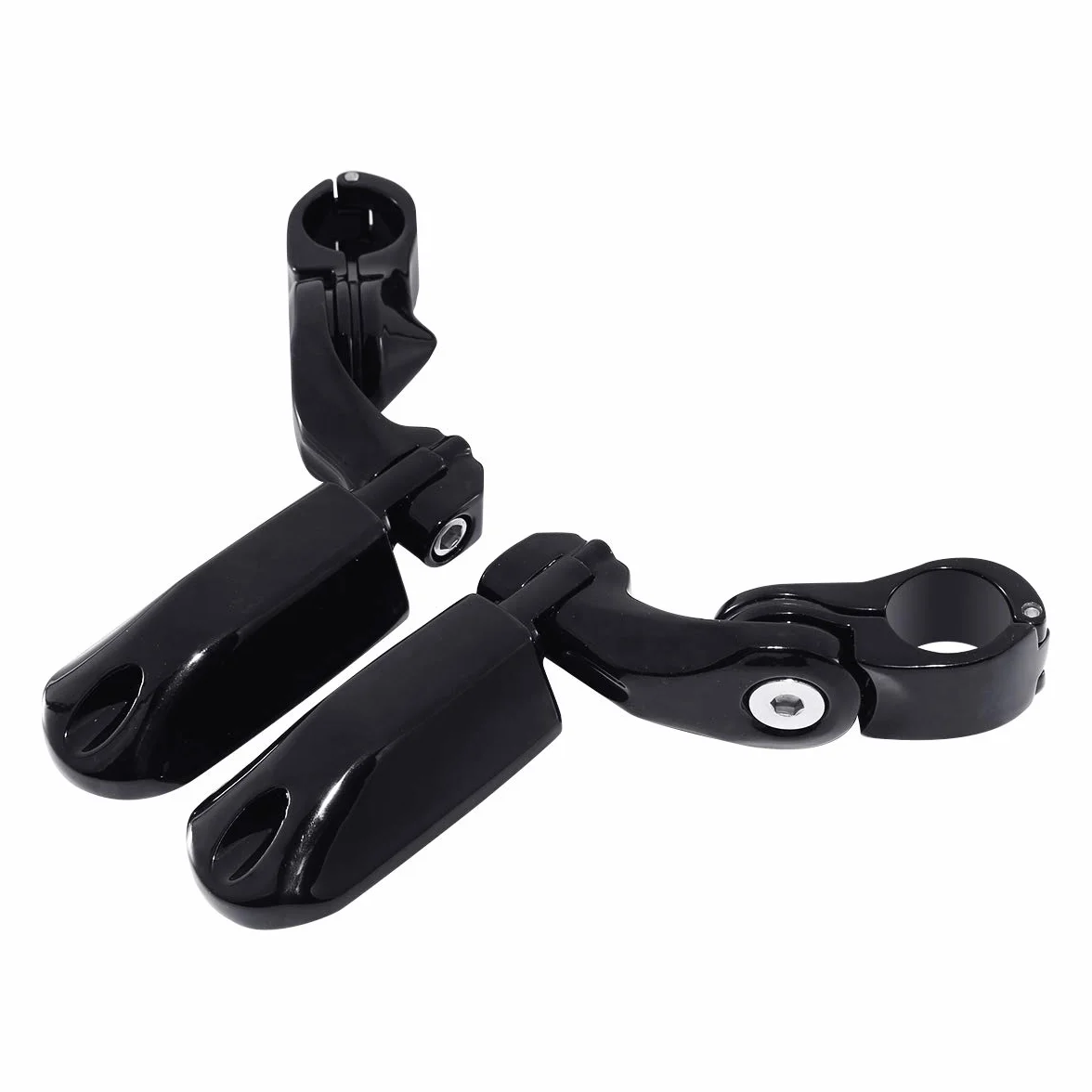 TCMT Podnóżki autostrady 32 mm - podpórka pod stopę kompatybilna z Electra Road King Street Glide Touring (czarne)
