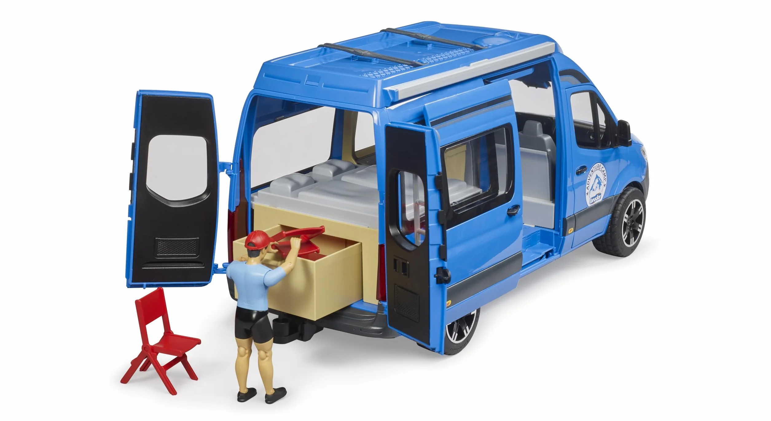 Bruder 02684 MB Sprinter Camper with Driver and Accessories