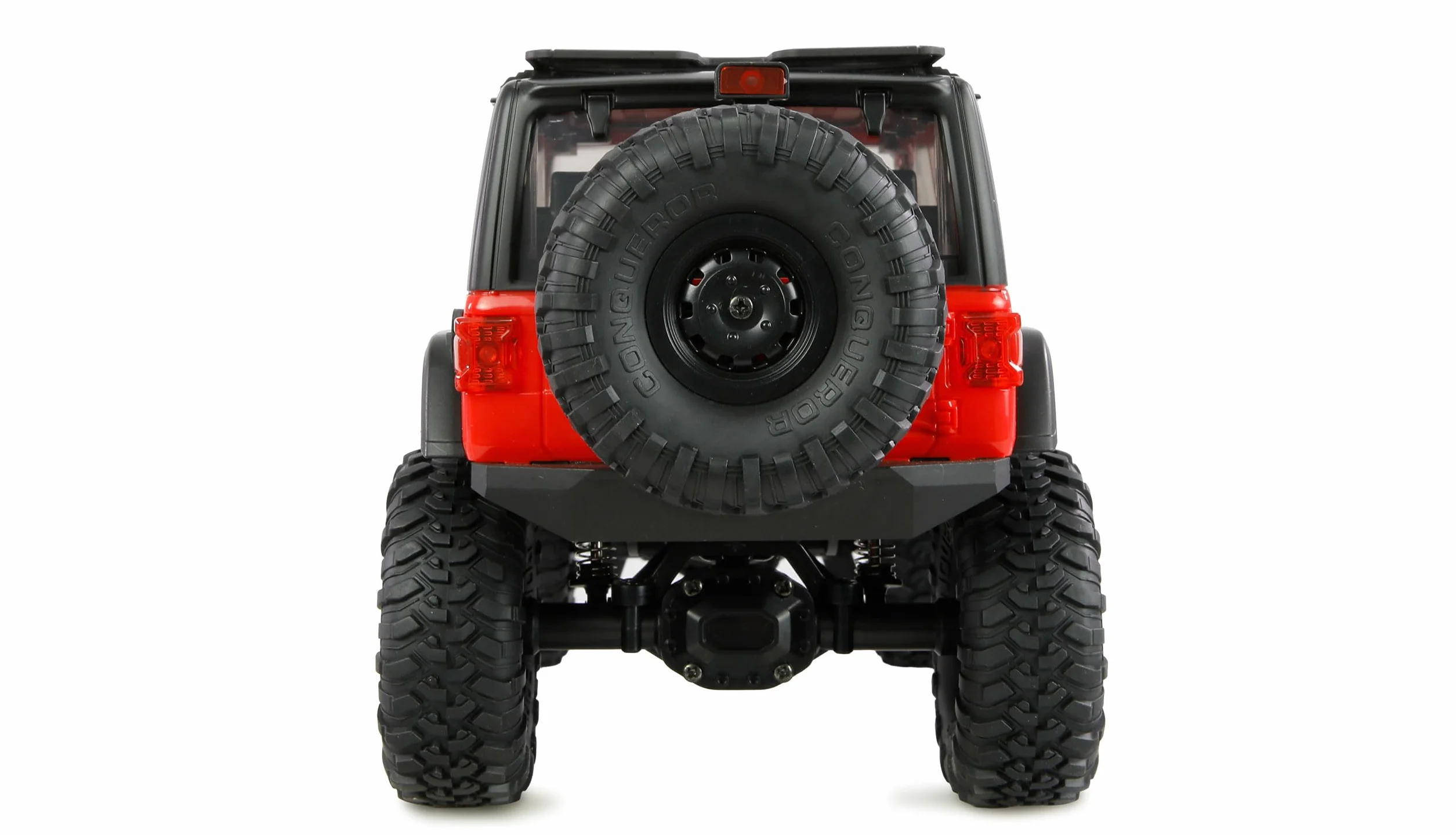 Amewi AMXRock Mini-Crosstrail Scale Crawler 4WD 1:16 RTR czerwony z pilotem zdalnego sterowania, akumulatorem, kablem do ładowania