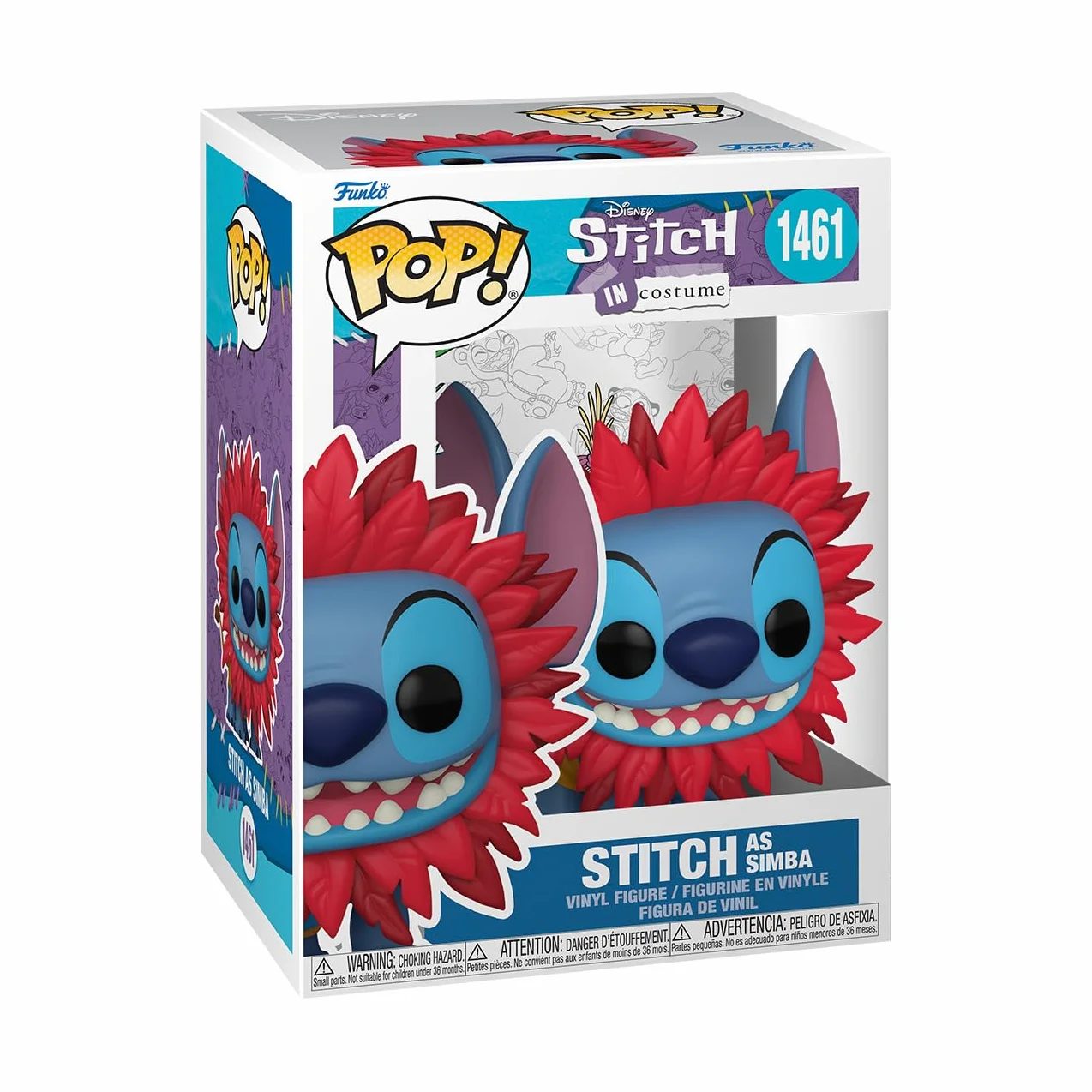 Funko POP! Disney: Stitch Costume - Simba - Disney: Lilo & Stitch - Kolekcjonerska figurka winylowa - Pomysł na prezent - Oficjalny towar - Zabawki dla dzieci i dorosłych - Fani filmów