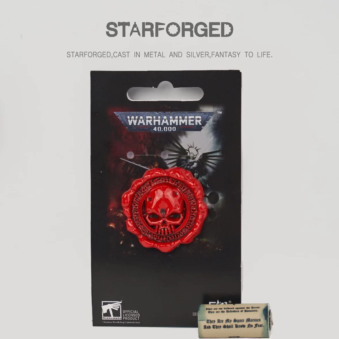 Starforged Kompatybilny z Warhammer 40k Purity Seal: Cog Mechanicus Pin Badge/Sticker 1 PC, przypinka