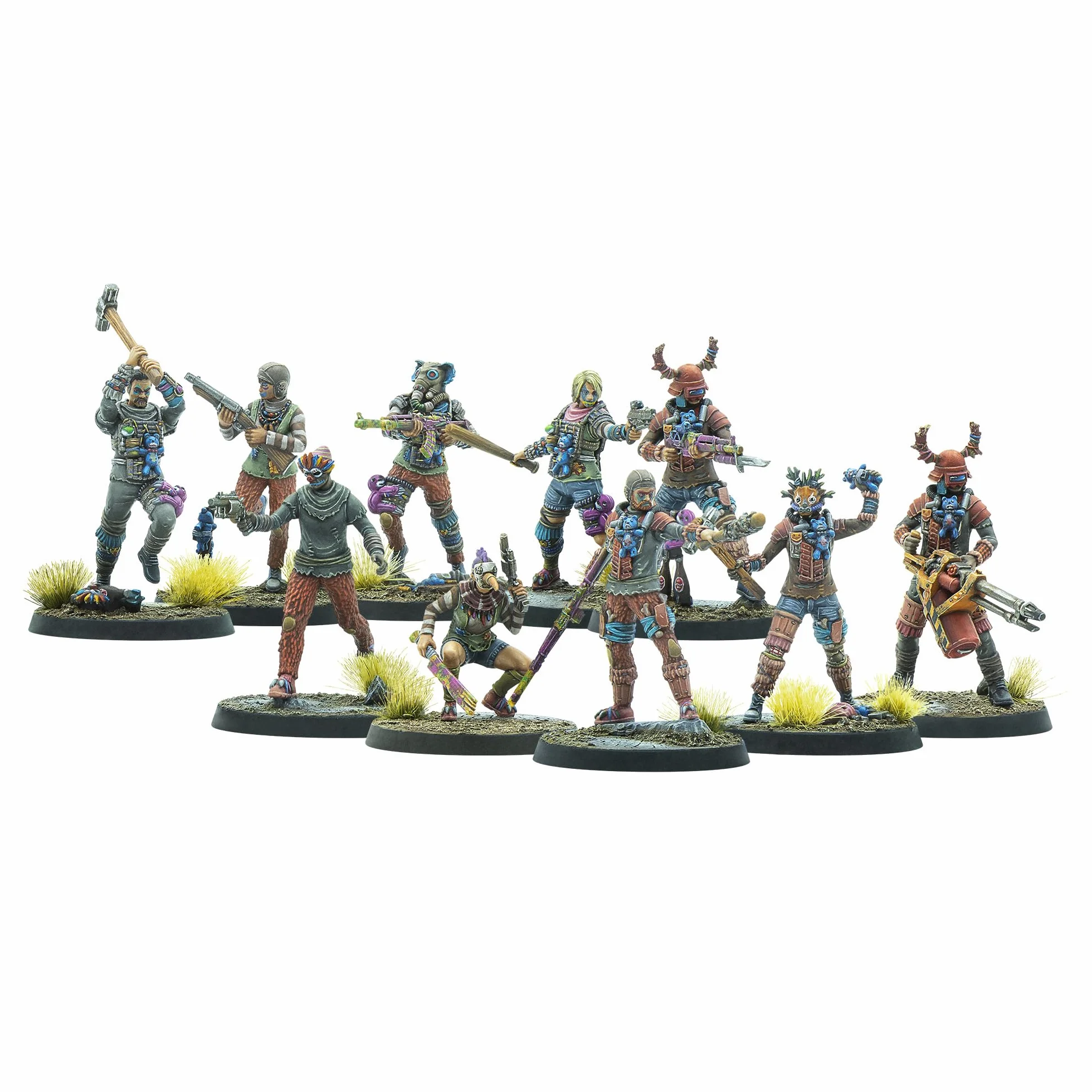 Modiphius Entertainment | Fallout Wasteland Warfare | Raiders: The Pack | Miniatures | Unpainted