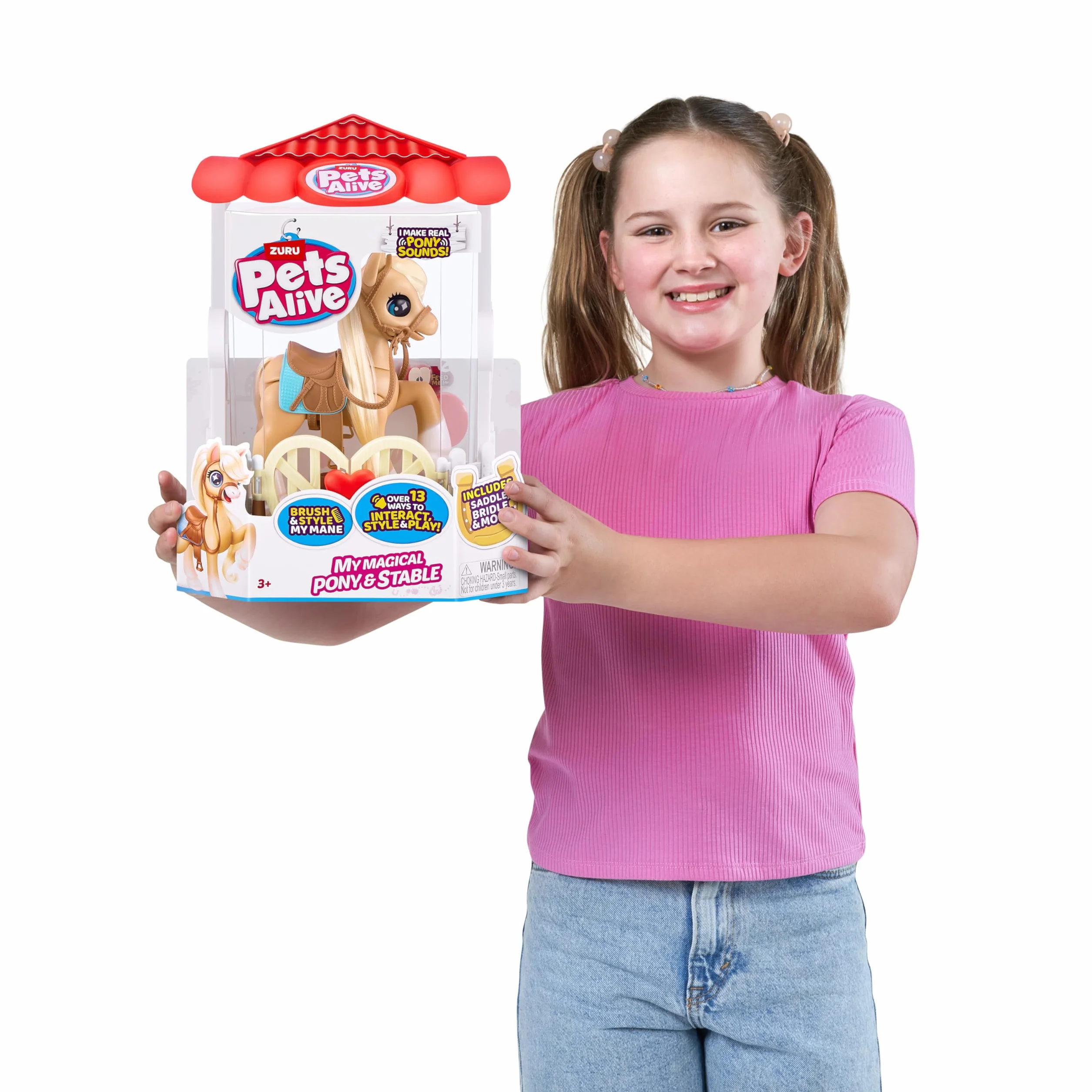 Pets Alive My Magical Pony i stabilny interaktywny robot zabawkowy zasilany baterią od ZURU
