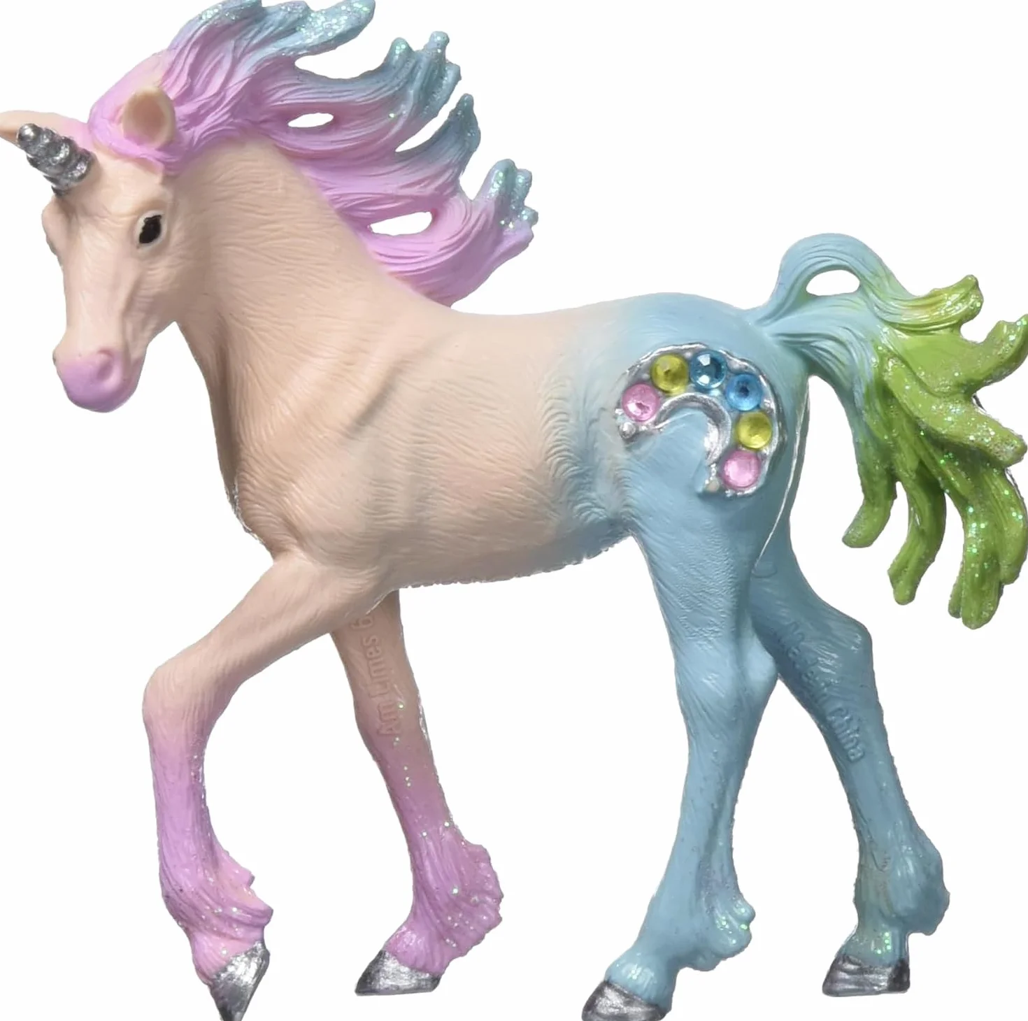Schleich BAYALA Źrebię jednorożca cukierkowego 70724 Figurka kolekcjonerska 8 × 4 × 8 cm