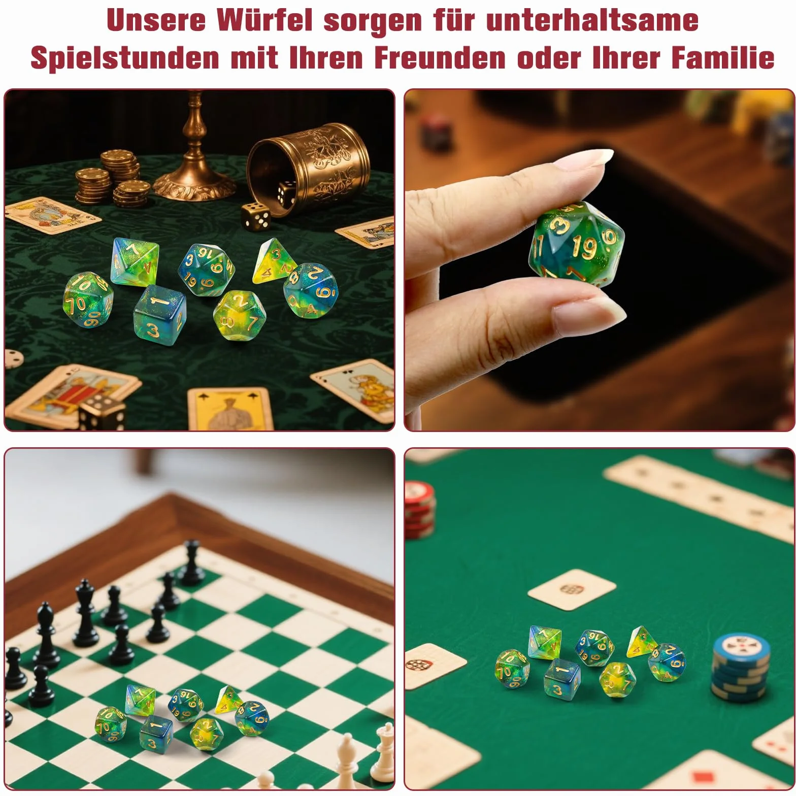Zestaw wielościennych kostek, 7 sztuk DND Dice, zestaw błyszczących kostek, do lochów i smoków, MTG, kostki RPG, gry stołowe D&D D20 D12 D10 D8 D6 D4