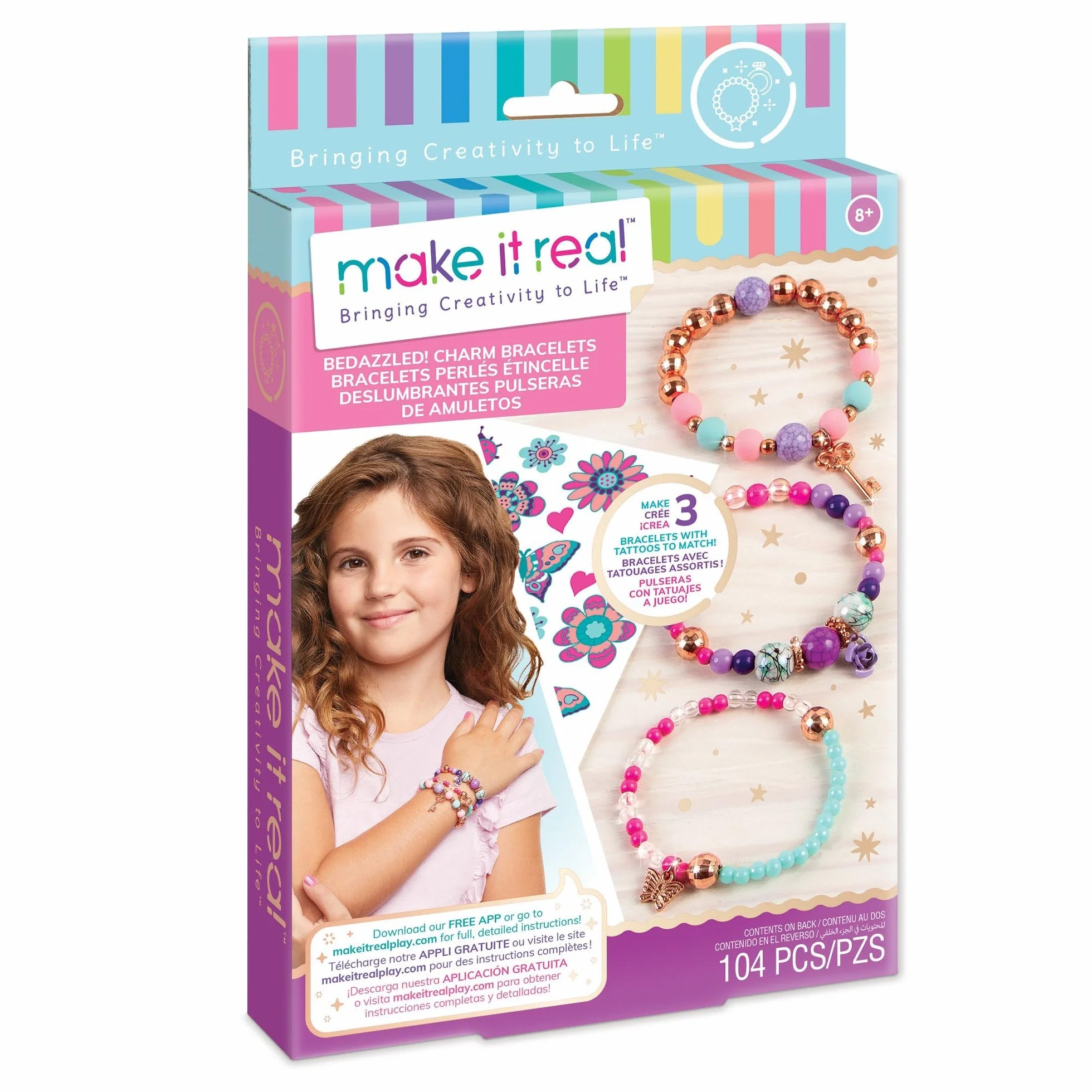 Make It Real 1202 Zestaw Do Tworzenia Bransoletek Kwitnąca Kreatywność 1202
