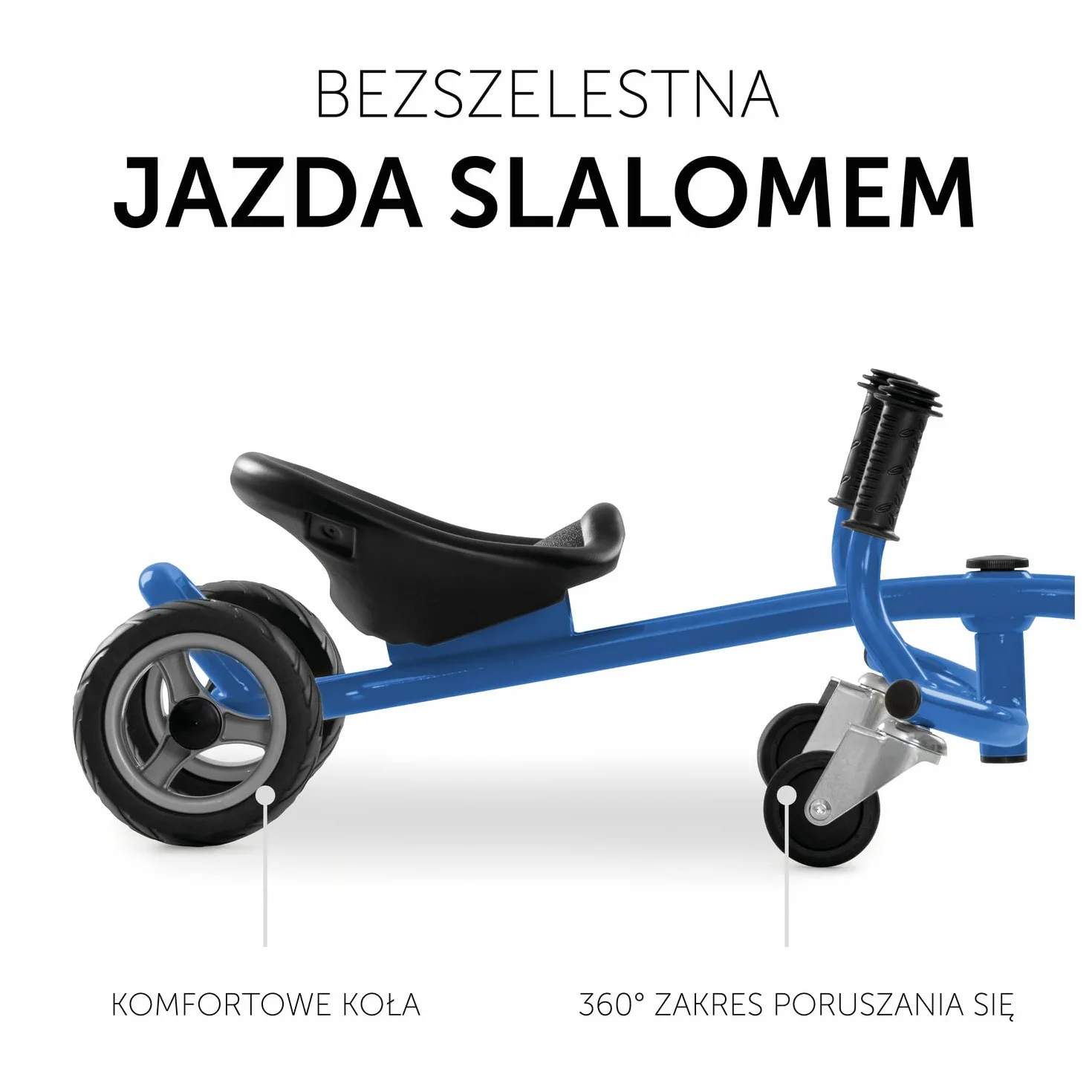 Hauck Pojazd Dziecięcy do Wiosłowania Twist-It, dla Dzieci od 3 Lat, do 50 kg, T-815001, Niebieski