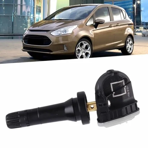 Aramox 4 szt. Czujniki Monitorowania Ciśnienia w Oponach TPMS 2036832 Czujniki Monitorujące Ciśnienie w Oponach Pasuje do Forda Ecosport//Focus