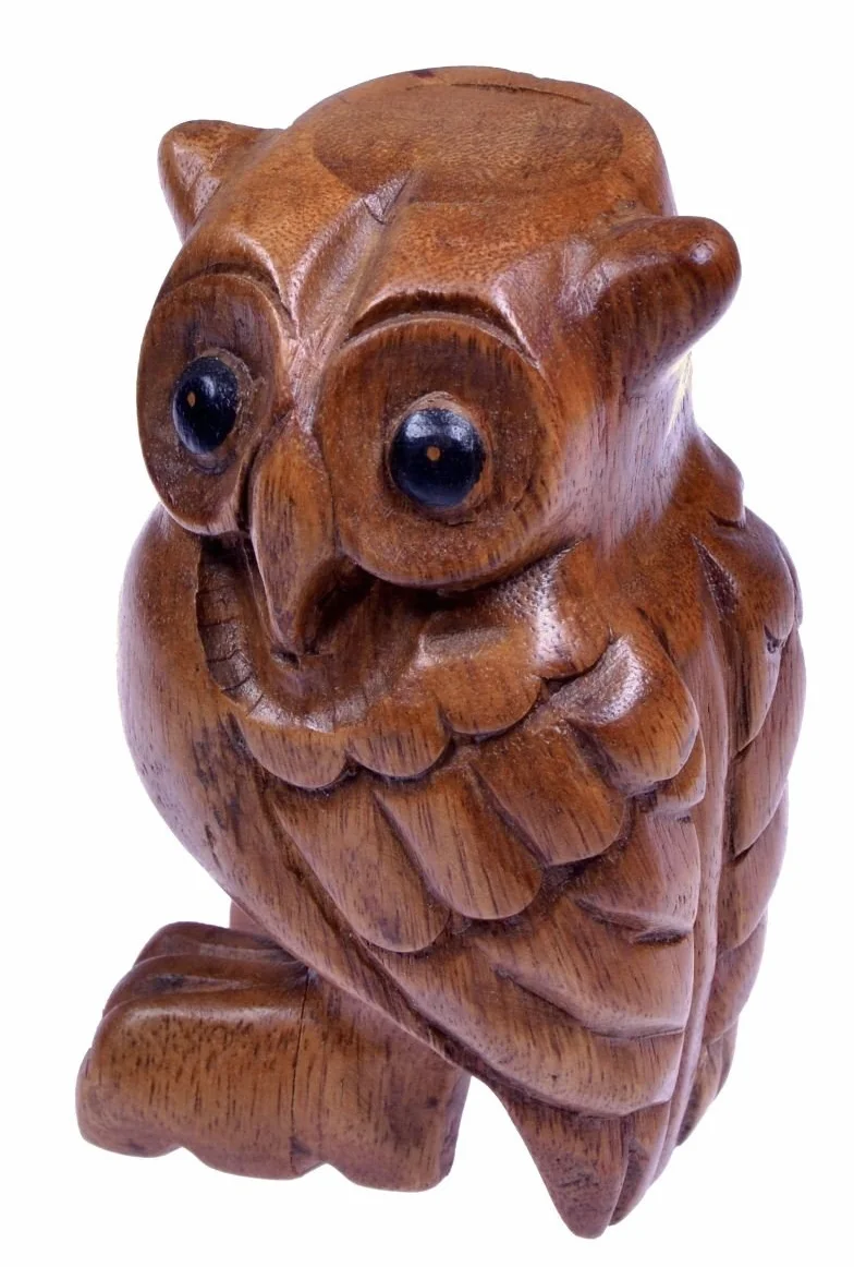 Sowa fletowa rozm. 1 - Sowa dźwiękowa - Dźwięk sowa - Dźwięk - Sowa muzyczna - Instrument muzyczny/perkusyjny z drewna