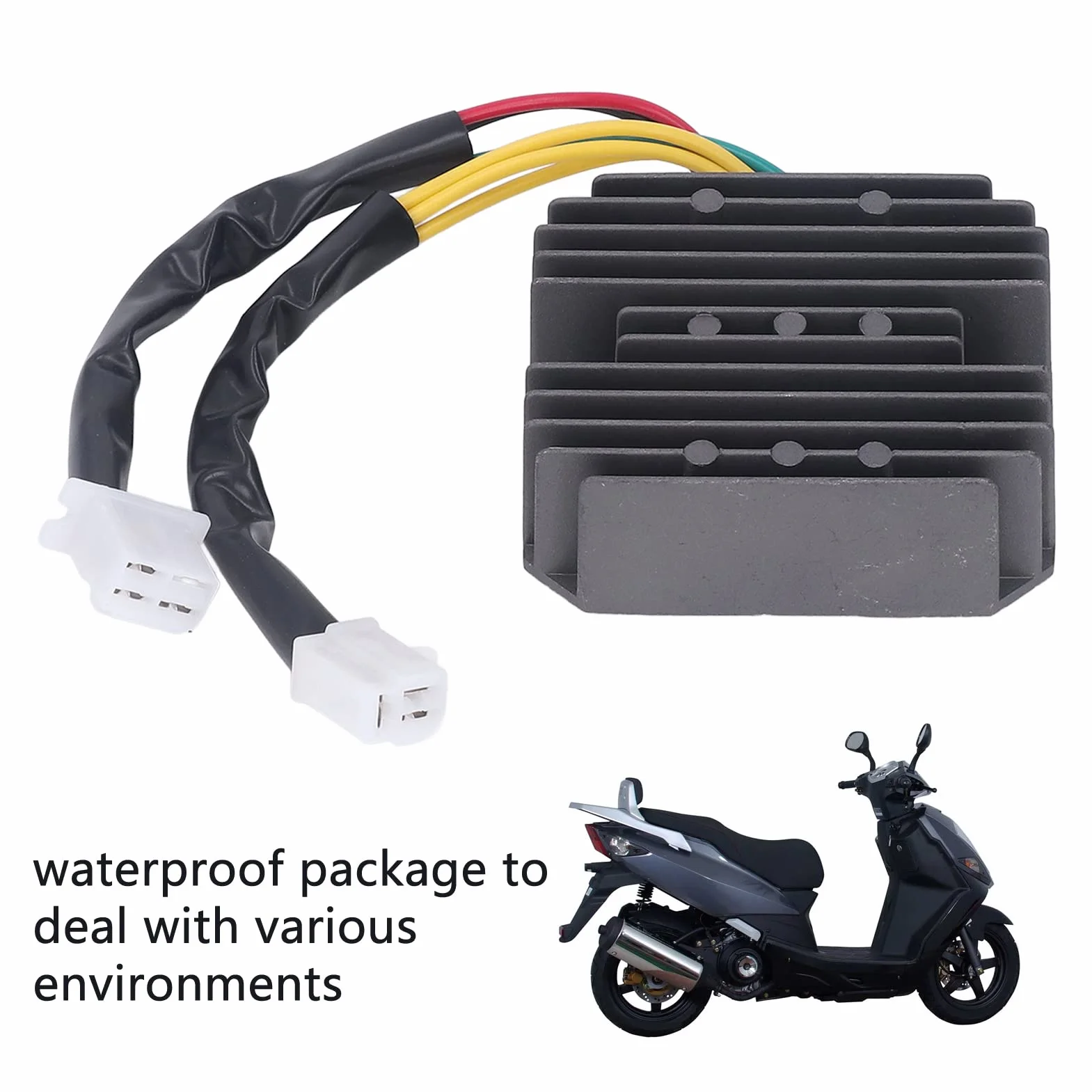 Regulator Napięcia Prostownik 12V Regulator Napięcia Motocykla Prostownik TGB 552803 Zamiennik ze Stopu Aluminium dla Daelim X-Motion 125