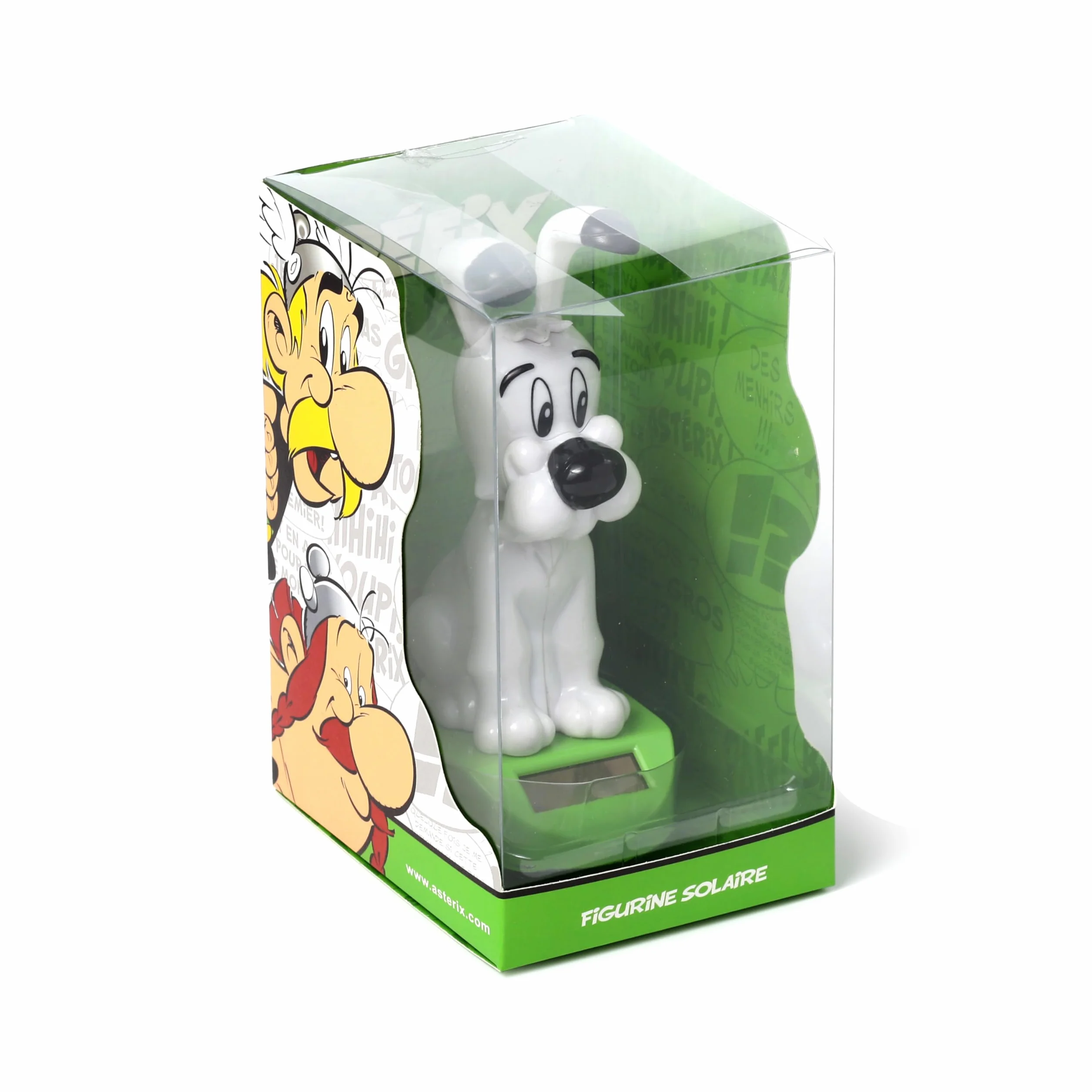 Puckator Solar Pal - Idefix figurka tancerza solarnego - Asterix i Obelix, do deski rozdzielczej samochodu, biurka lub parapetu, pomysł na prezent