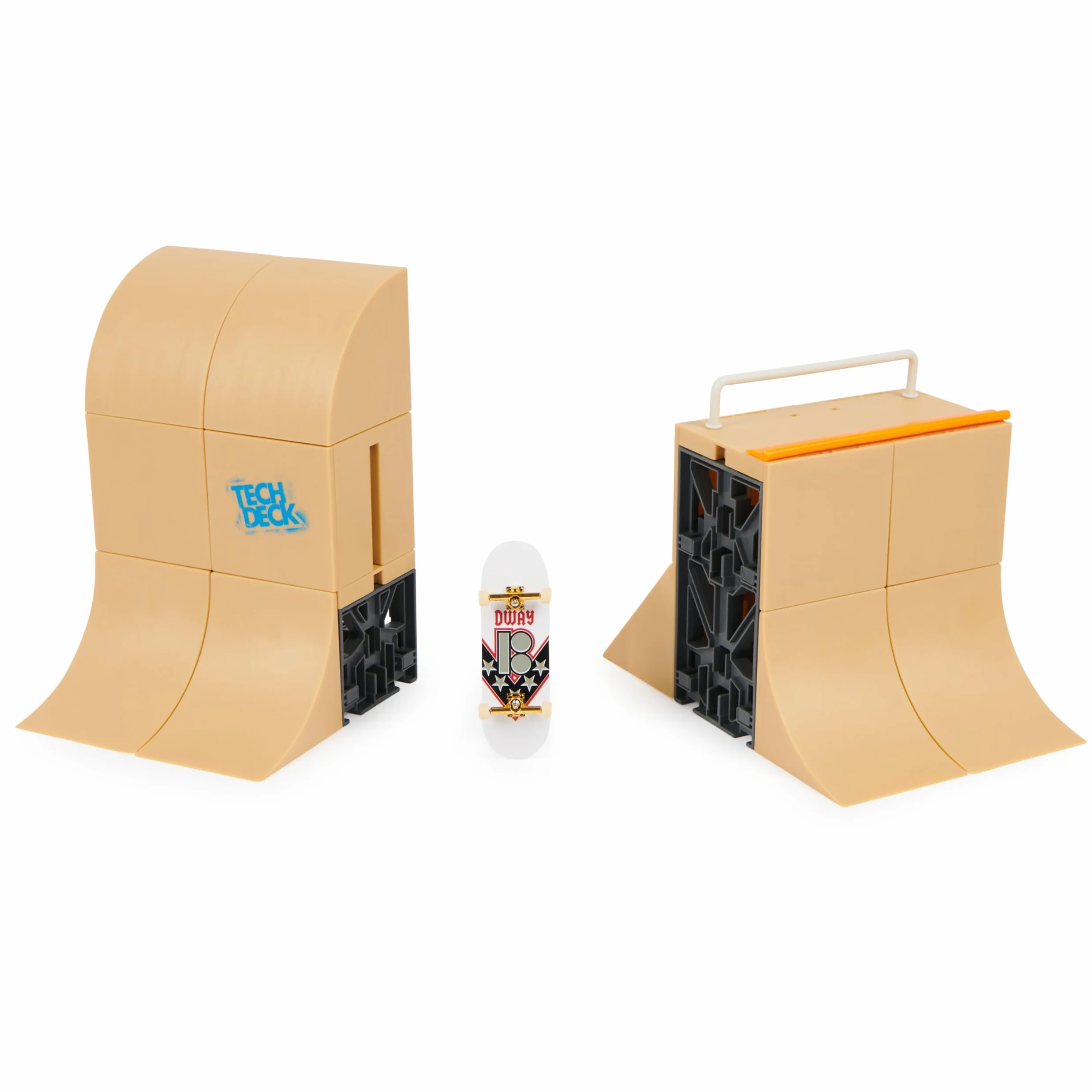 Tech Deck Mega Half Pipe Rampa Zabawkowa, Wielokolorowy, 30,48 x 7,95 x 22,86 cm