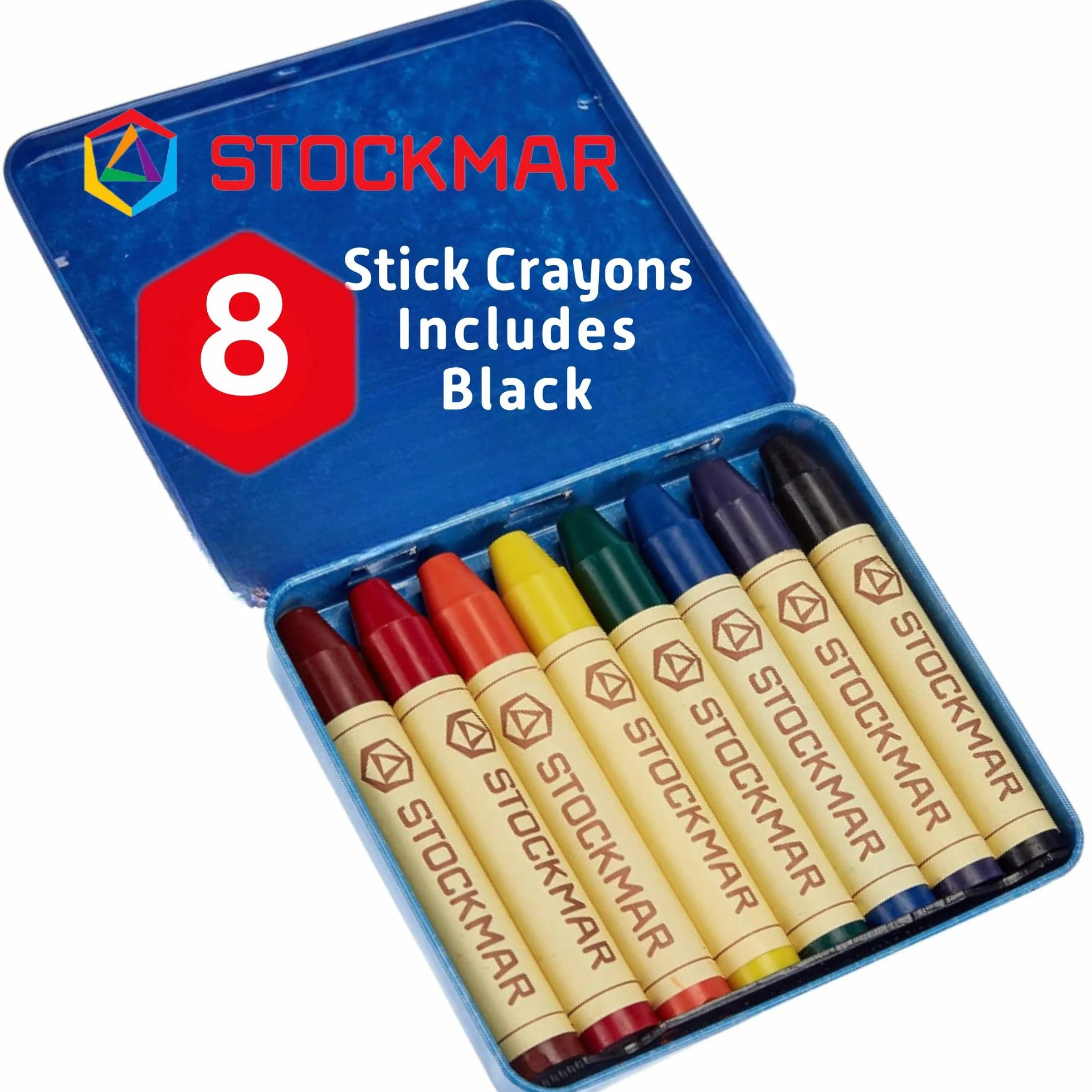 Stockmar 31000 Kredki Świecowe Wielokolorowe 8 Sztuk