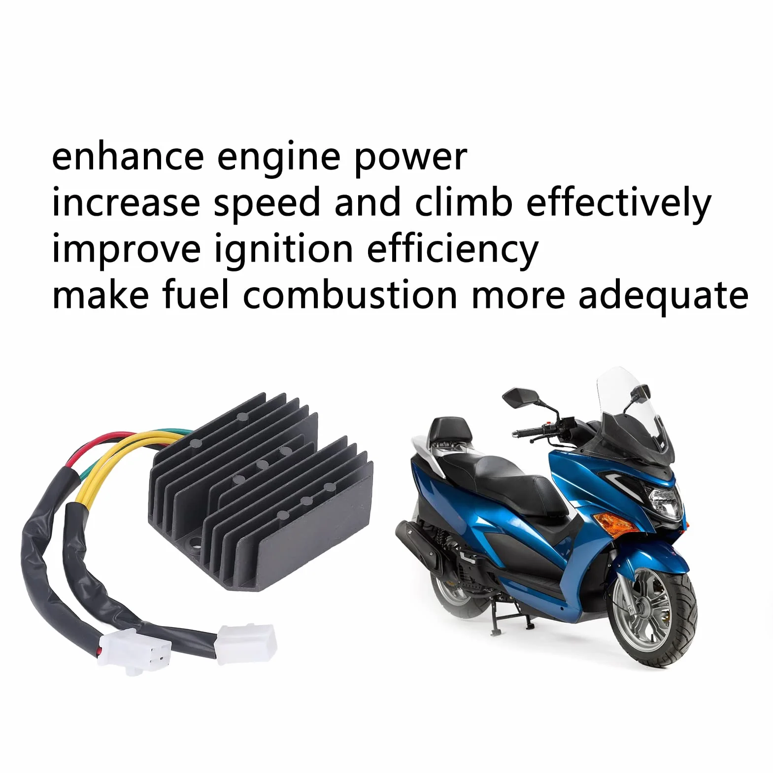 Regulator Napięcia Prostownik 12V Regulator Napięcia Motocykla Prostownik TGB 552803 Zamiennik ze Stopu Aluminium dla Daelim X-Motion 125