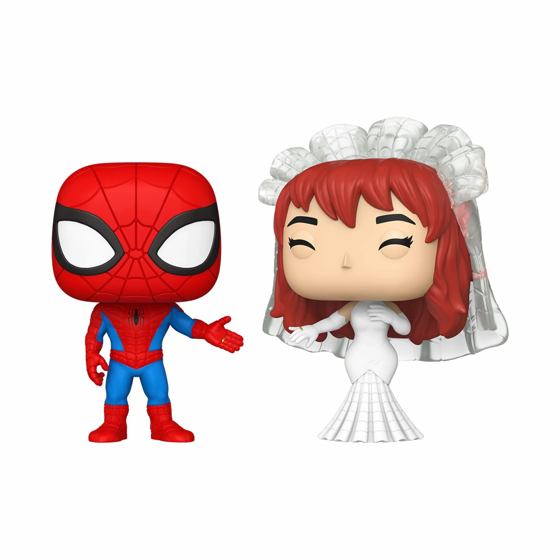 Funko Pop! Marvel: Superhero Couples - Spider-Man i MJ - 2 opakowania - Marvel Comics - Figurka winylowa do kolekcjonowania - pomysł na prezent - Oficjalny towar - Superheroes Fans