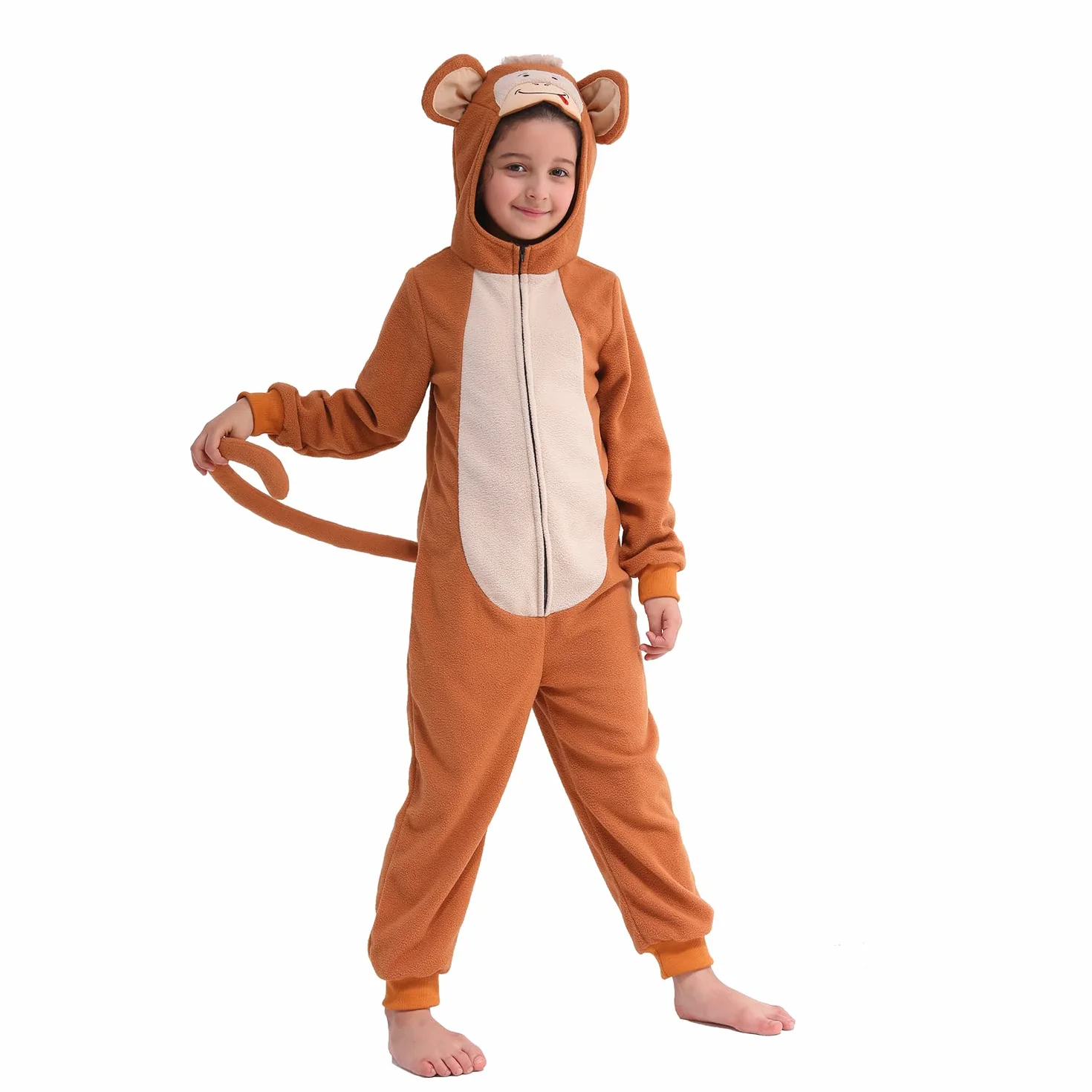 Sincere Party Gepard Onesie, Małpa Onesie, Krowa Onesie Fleece Kostiumy Zwierzęce Onesie i Pająk Oneise Kostium dla Unisex Dzieci