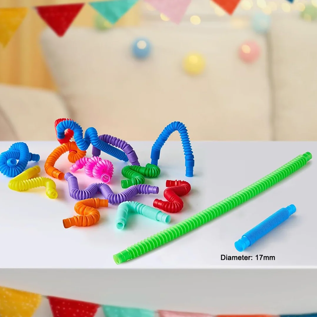 Mini Pop Tubes Zabawka Edukacyjna Sensoryczna dla Dzieci Łagodzenie Stresu