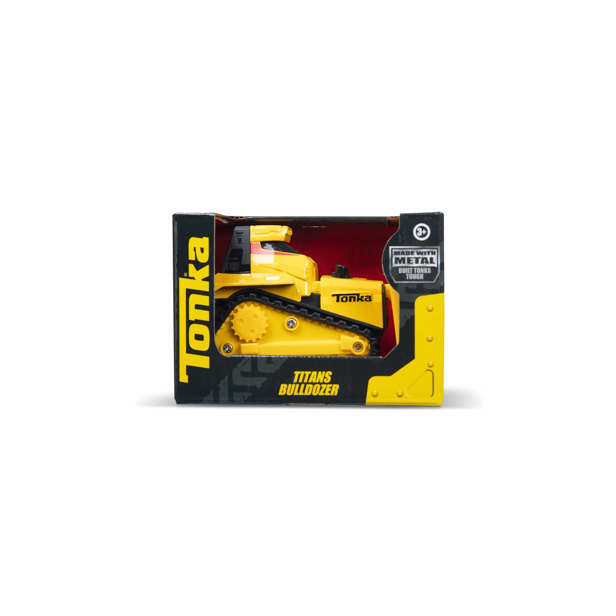 Basic Fun Tonka Steel Classics Titans Bulldozer – Buldozer stalowy do budowy i zabawy na swiezym powietrzu