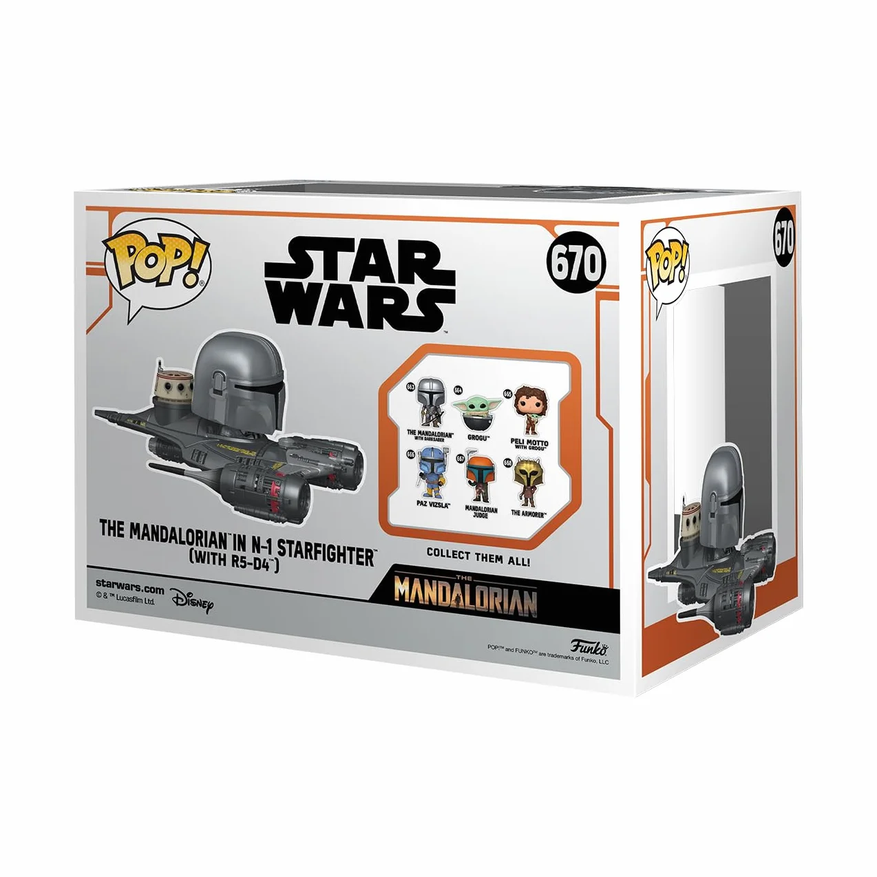 Funko POP! Ride Super Deluxe: MND S9- the Mandalorian & N-1 Starfighter - Star Wars: the Mandalorian - Kolekcjonerska figurka winylowa - Pomysł na prezent - Oficjalny towar