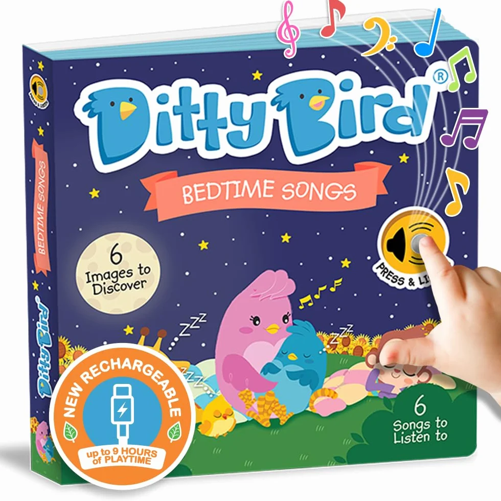 Ditty bird - livre musical bébé: Comptines en anglais pour dormir - twinkle little star