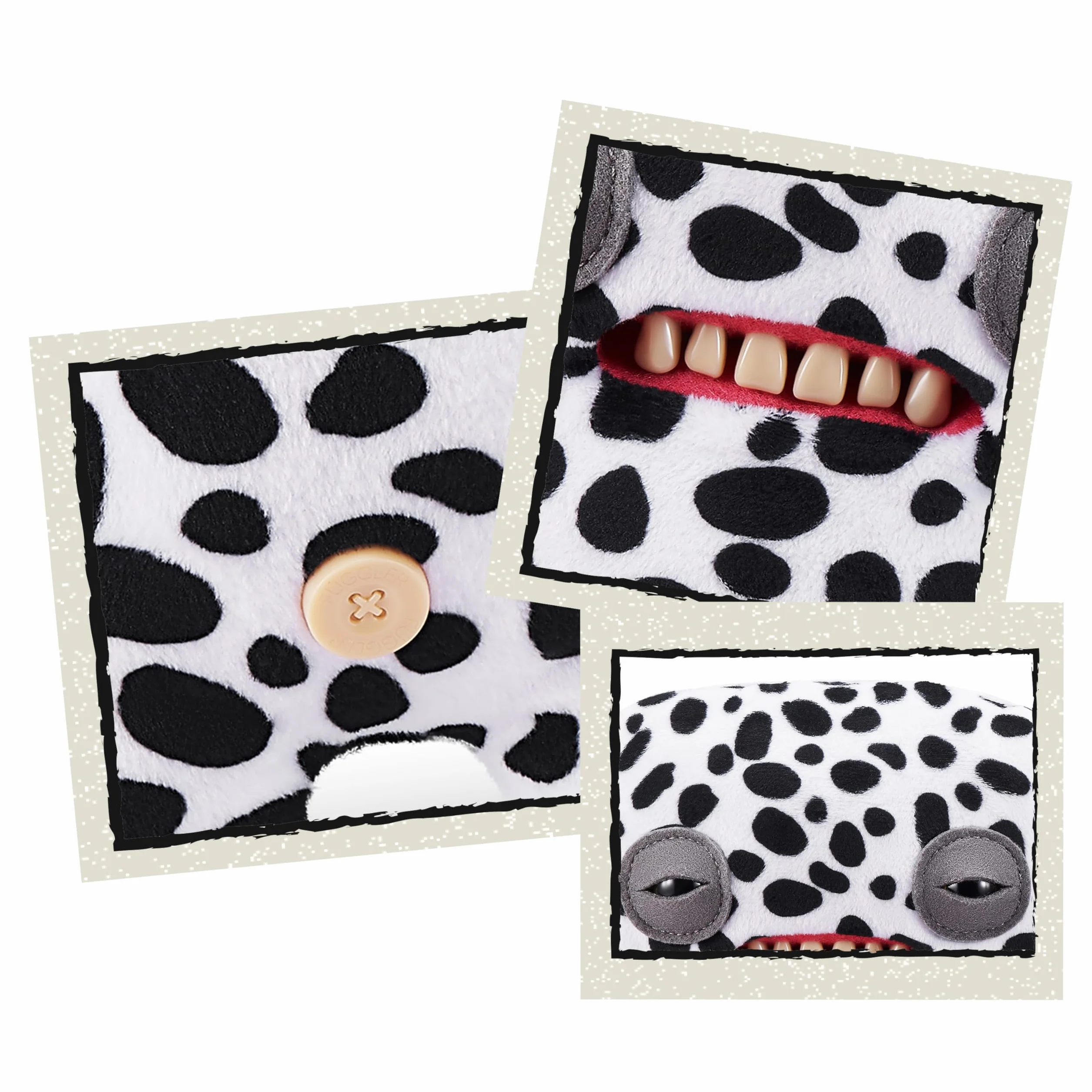 Fuggler -BUTT UGLY PETS 23 cm SERIA 1-PLUSH 2 PK(Annoyed Alien - Dalmatyńczyk i Oogah Boogah - Świnka morska)