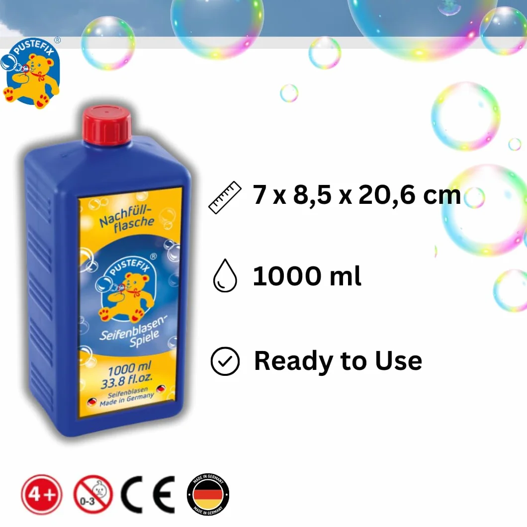 Pustefix Maxi 1 Płyn Do Baniek Mydlanych, 1000 ml, 420869725